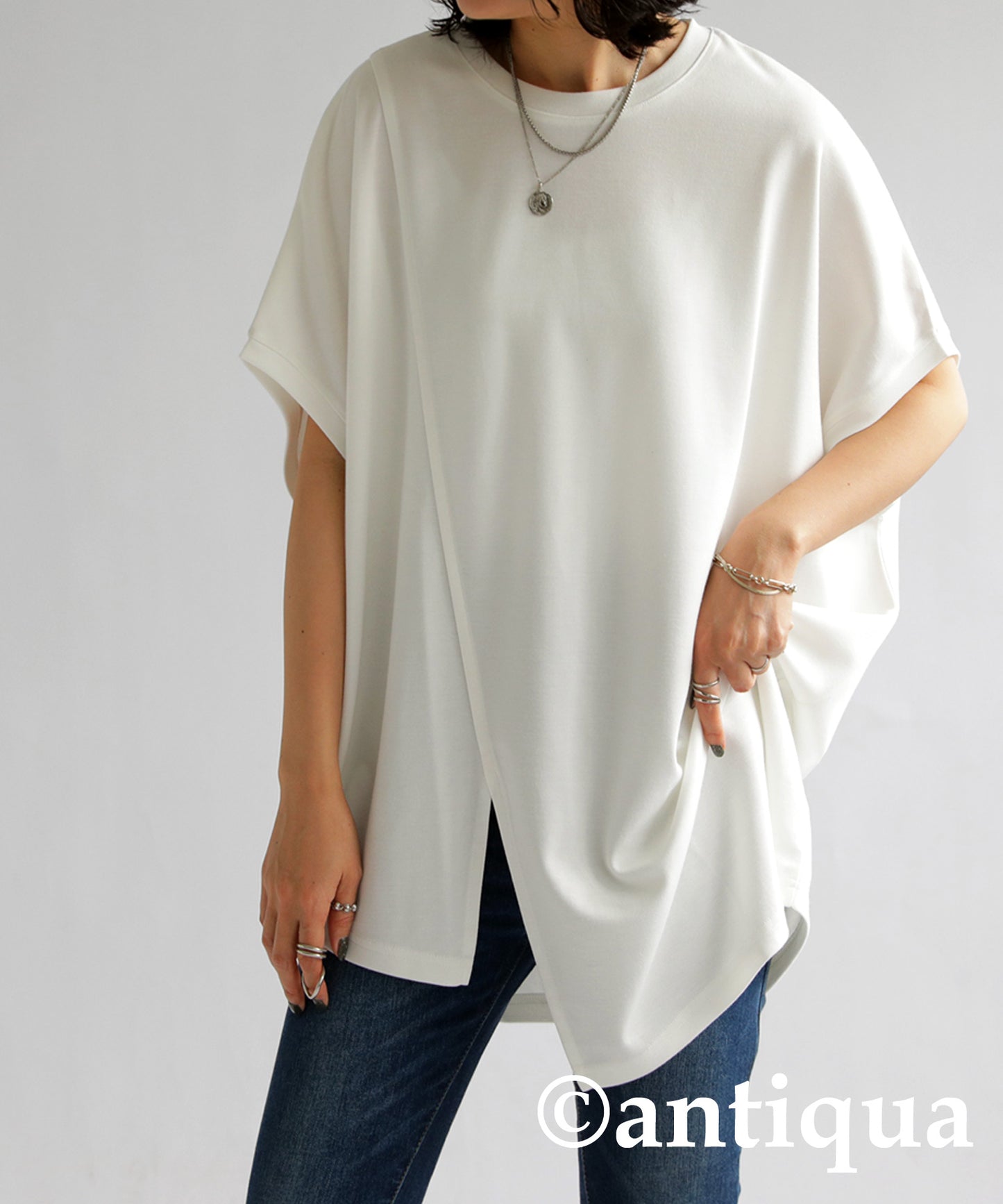 Asymmetry Sleeve Tops Ladies