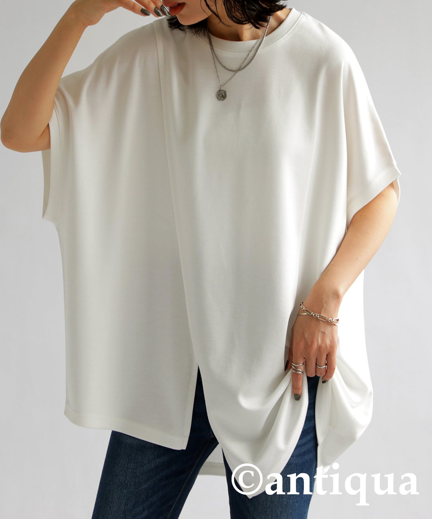 Asymmetry Sleeve Tops Ladies