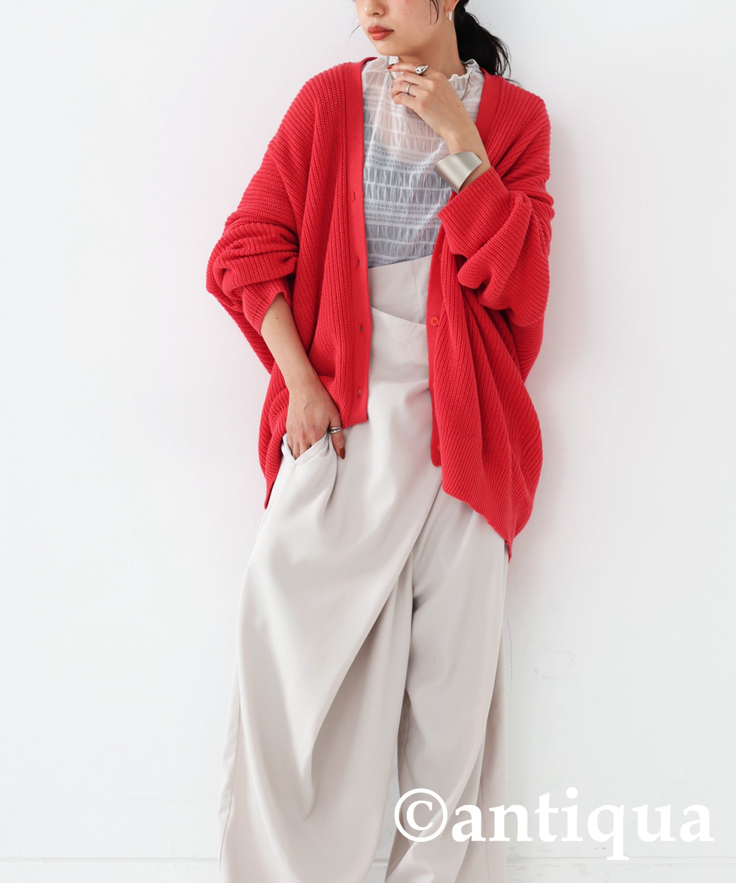 100%Cotton Cardigan Ladies