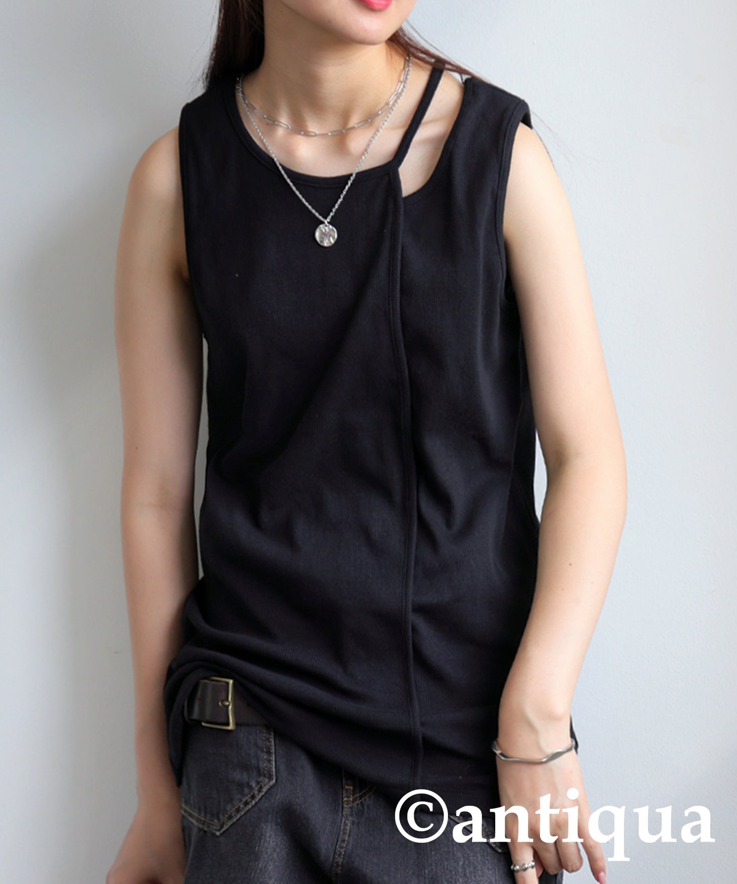 Open Shoulder Tank Top Ladies