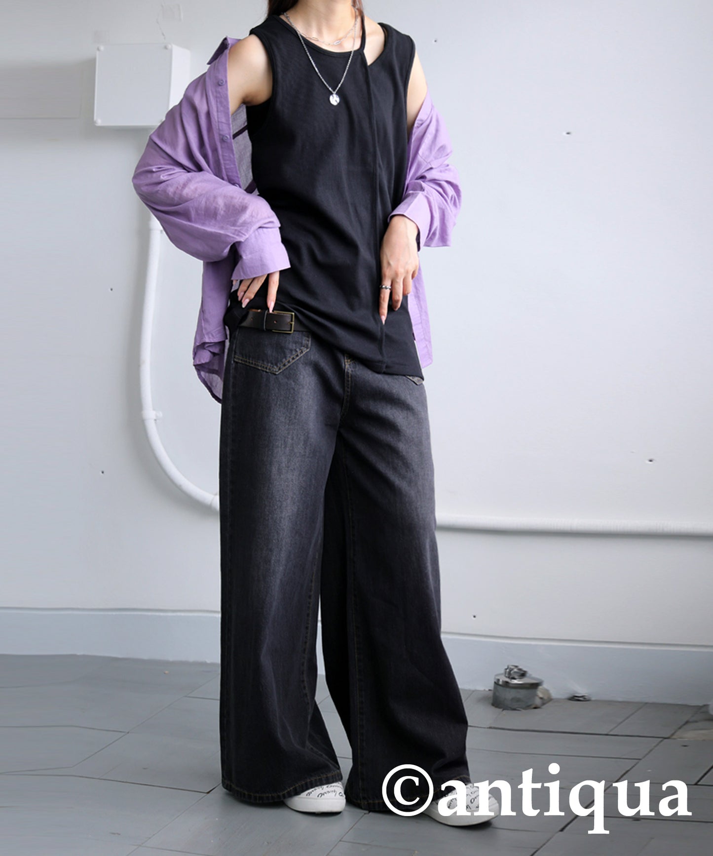 Open Shoulder Tank Top Ladies