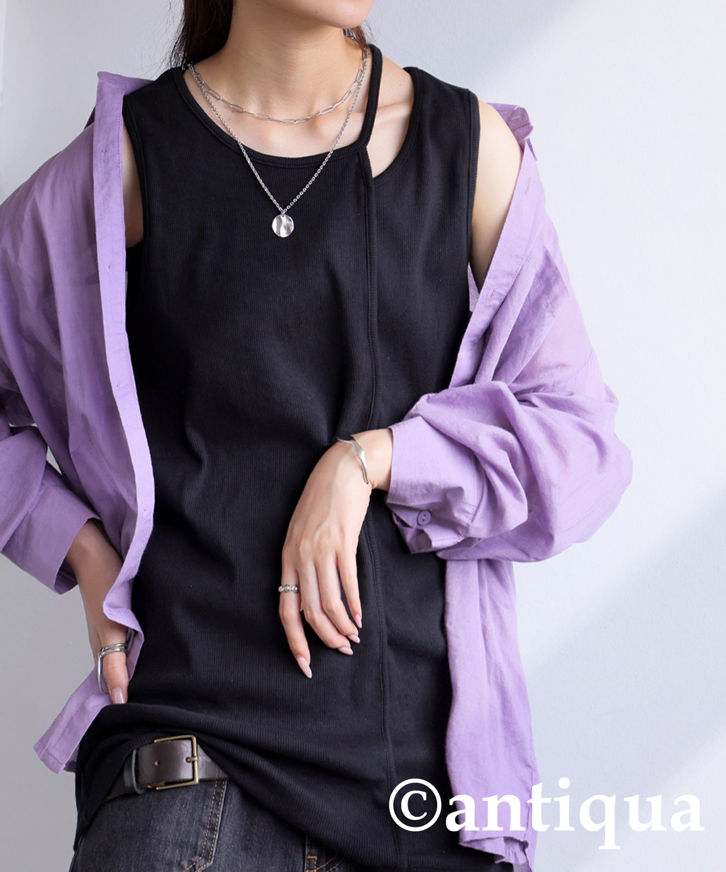 Open Shoulder Tank Top Ladies