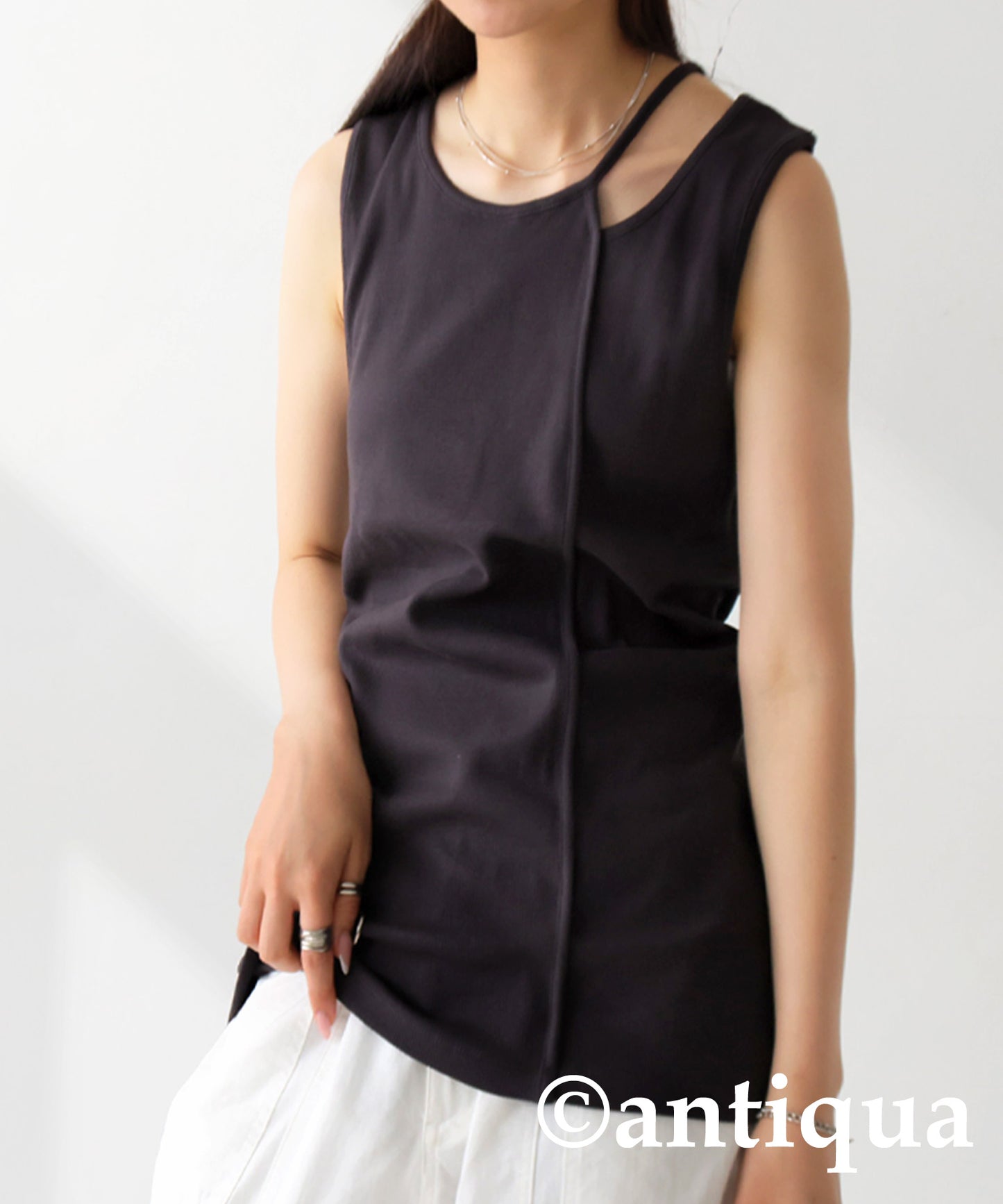 Open Shoulder Tank Top Ladies