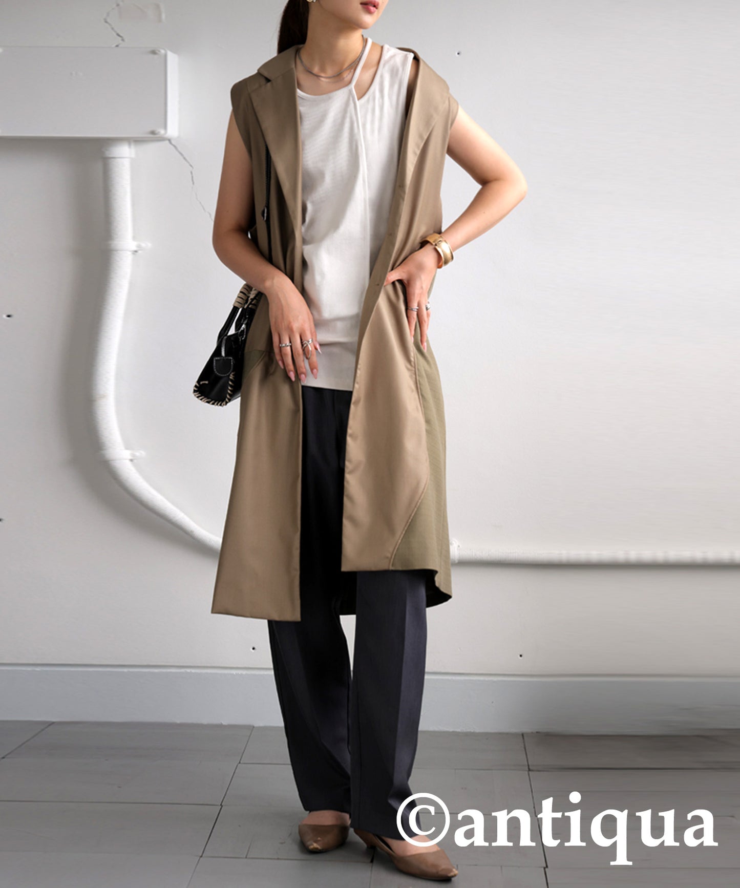 Open Shoulder Tank Top Ladies