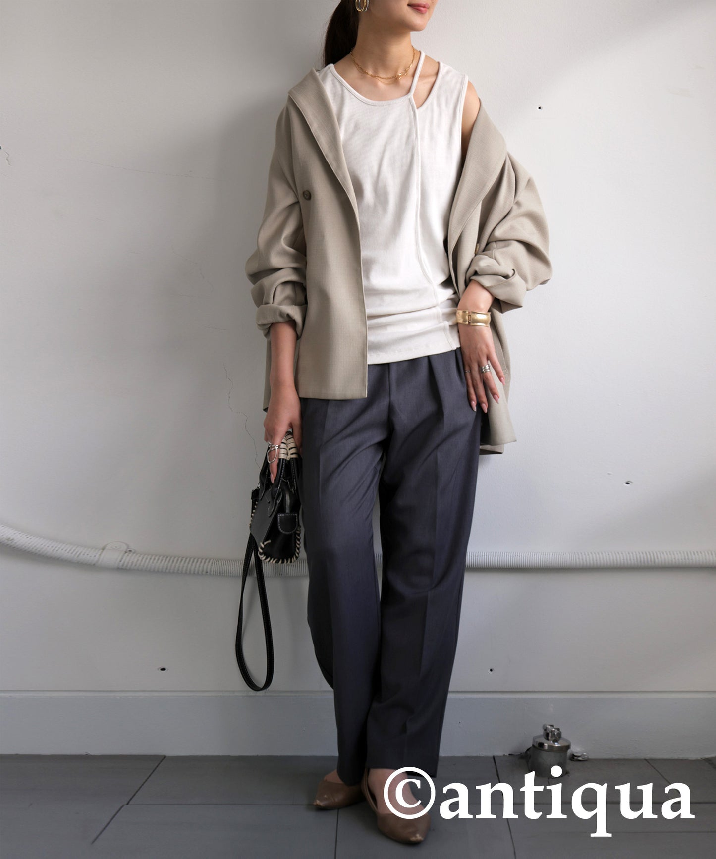 Open Shoulder Tank Top Ladies