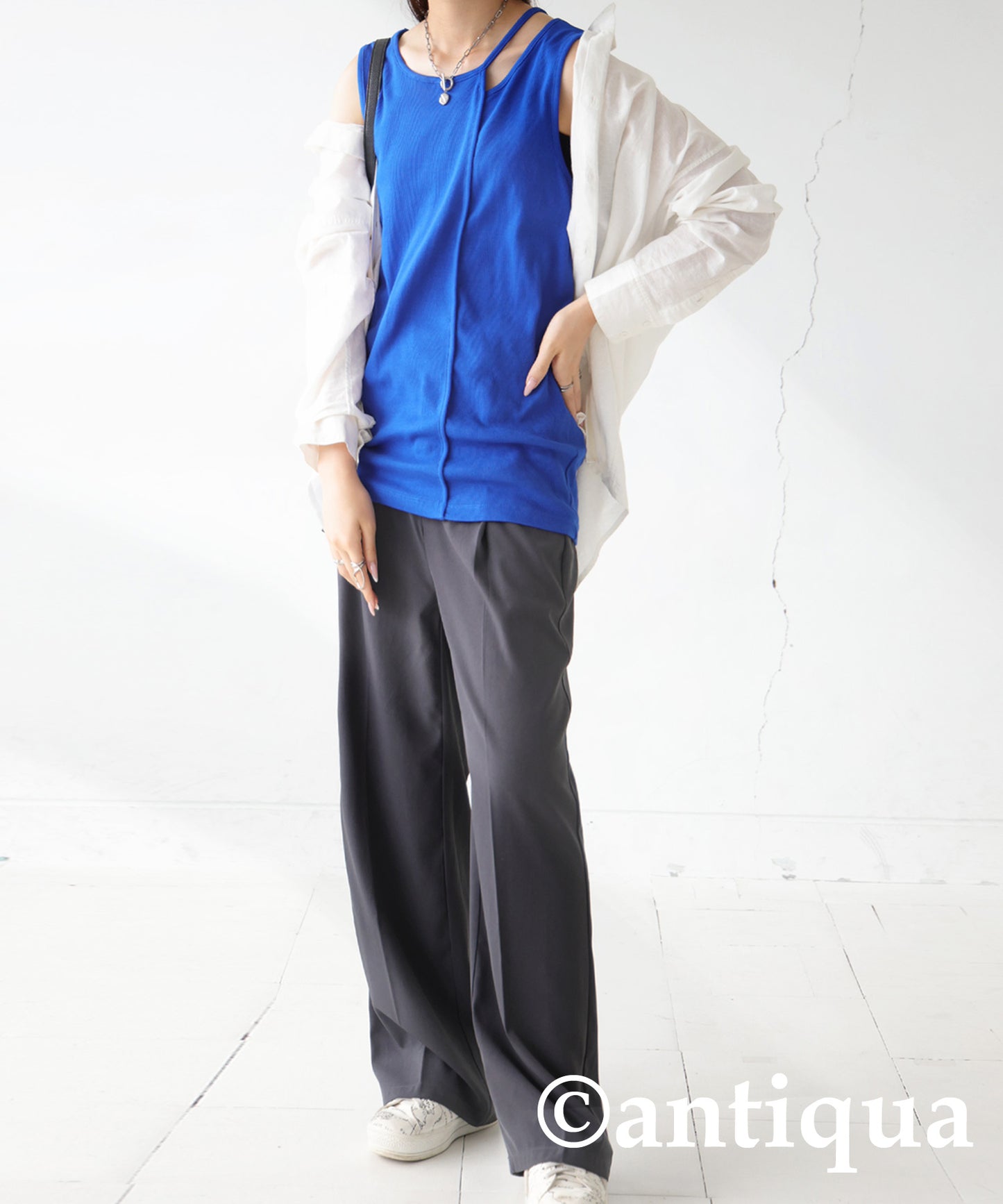 Open Shoulder Tank Top Ladies