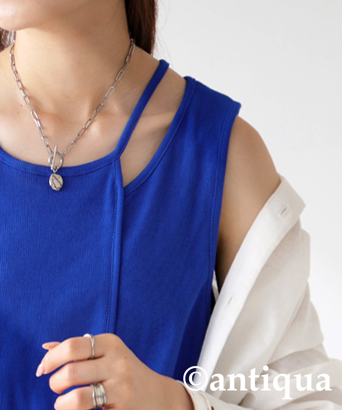 Open Shoulder Tank Top Ladies