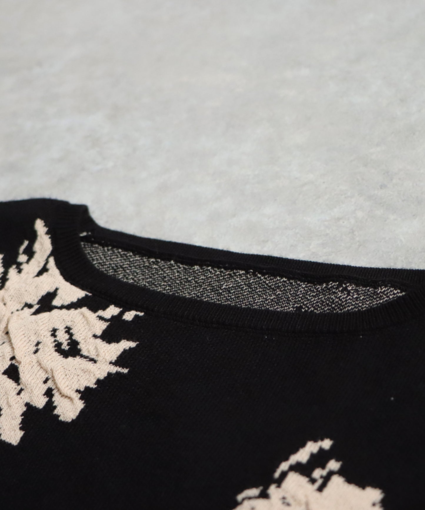 Floral Pattern Dolman Knit Dress Ladies