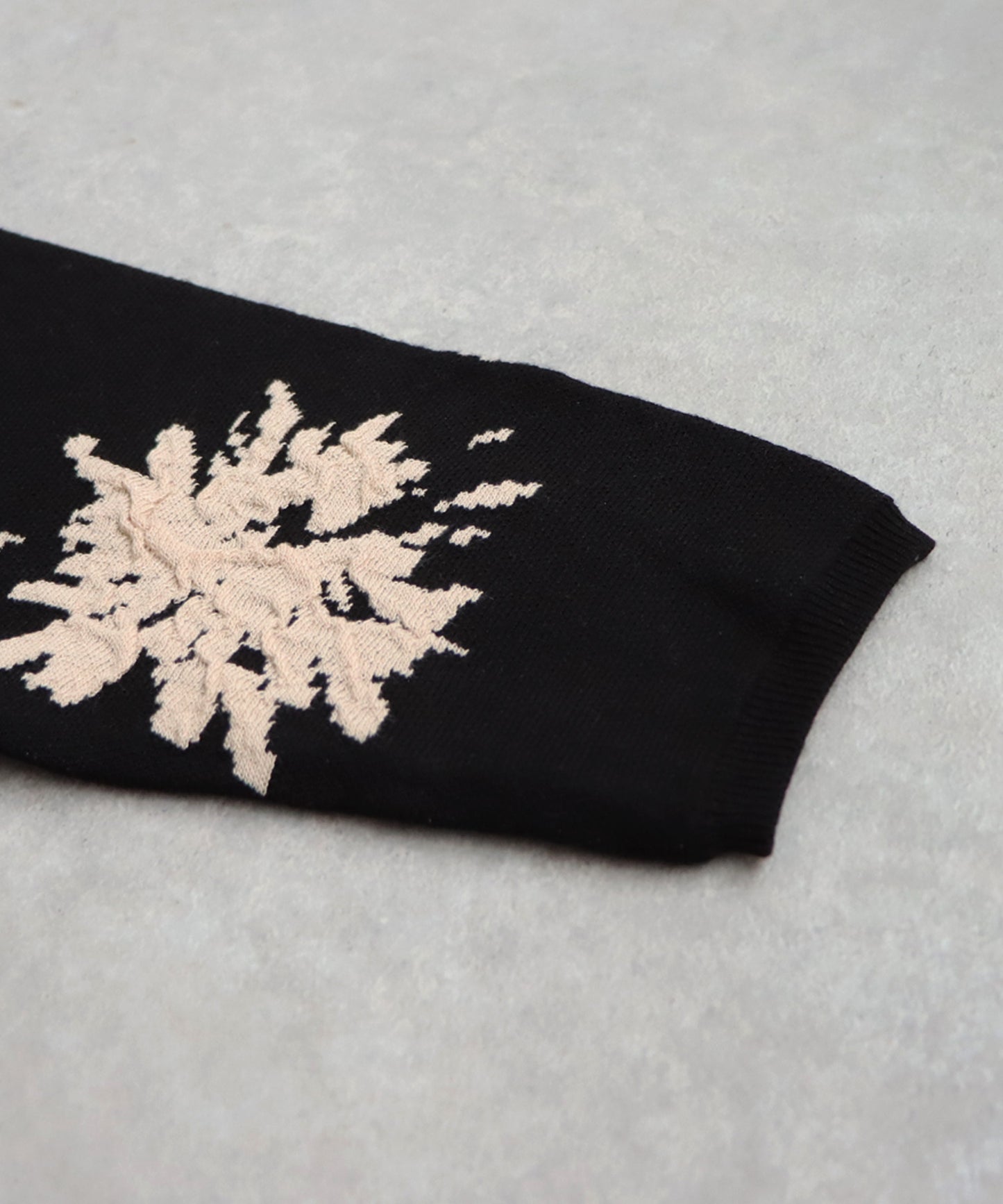 Floral Pattern Dolman Knit Dress Ladies