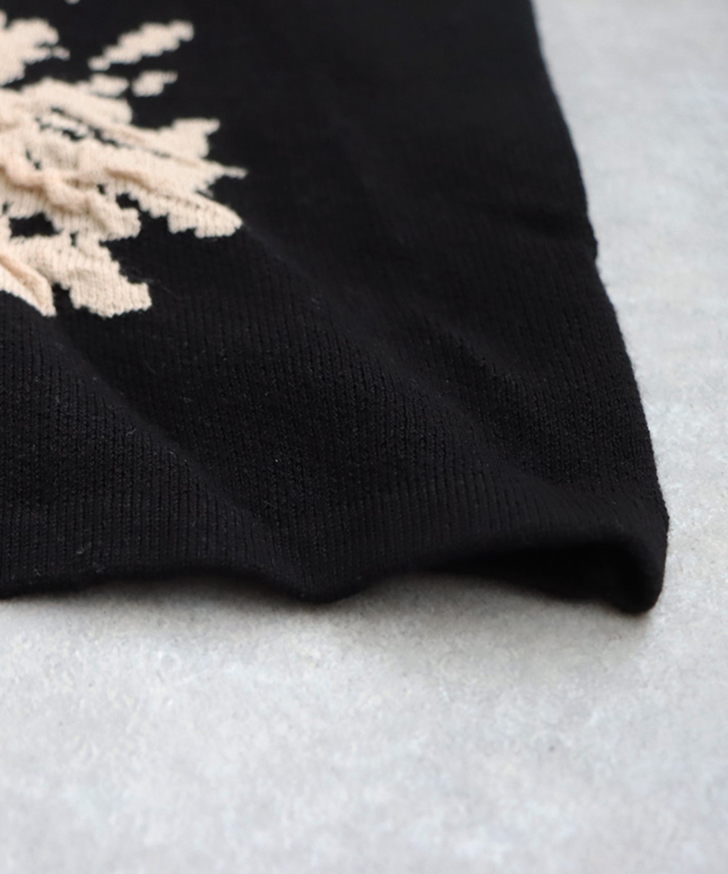 Floral Pattern Dolman Knit Dress Ladies