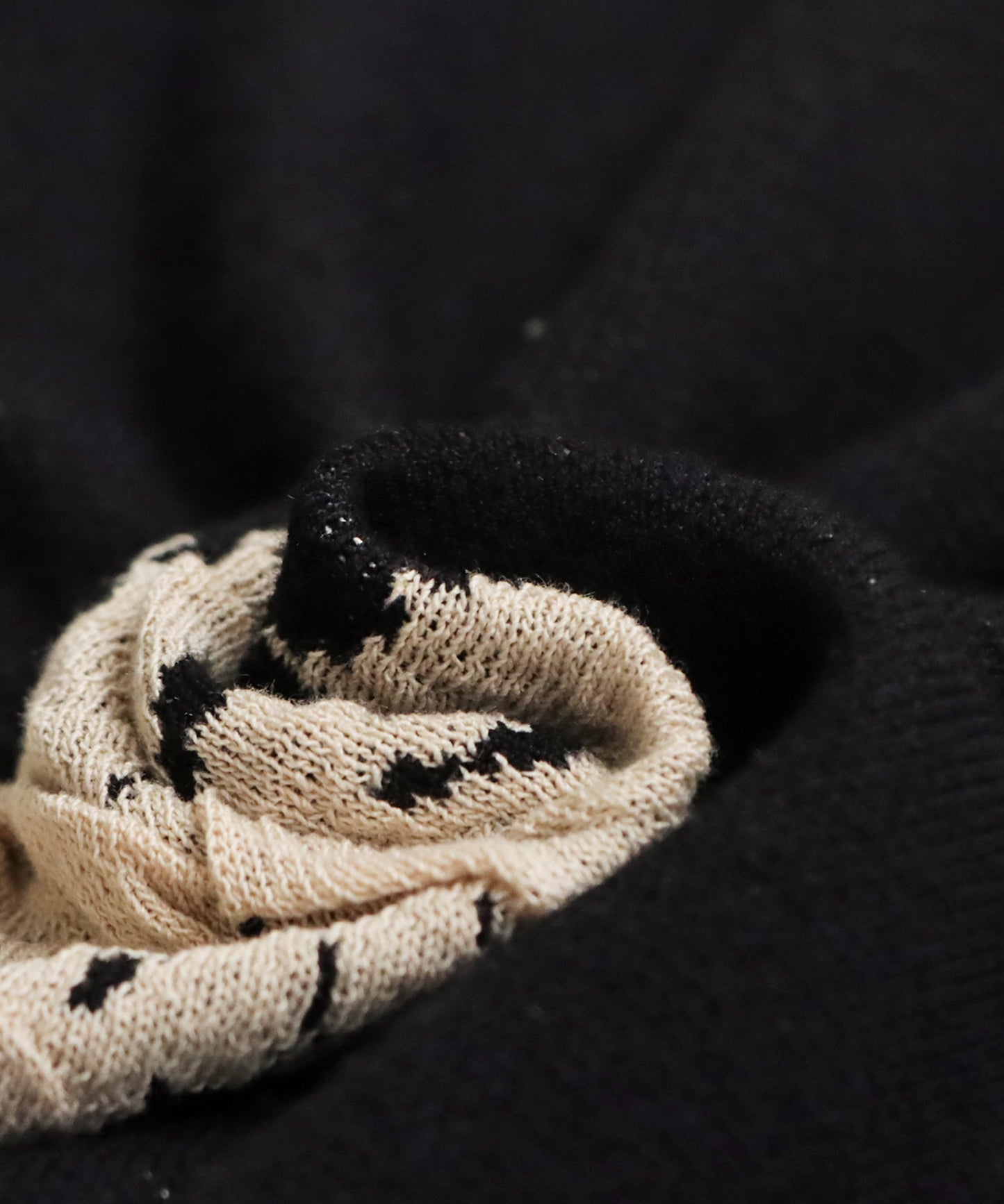 Floral Pattern Dolman Knit Dress Ladies