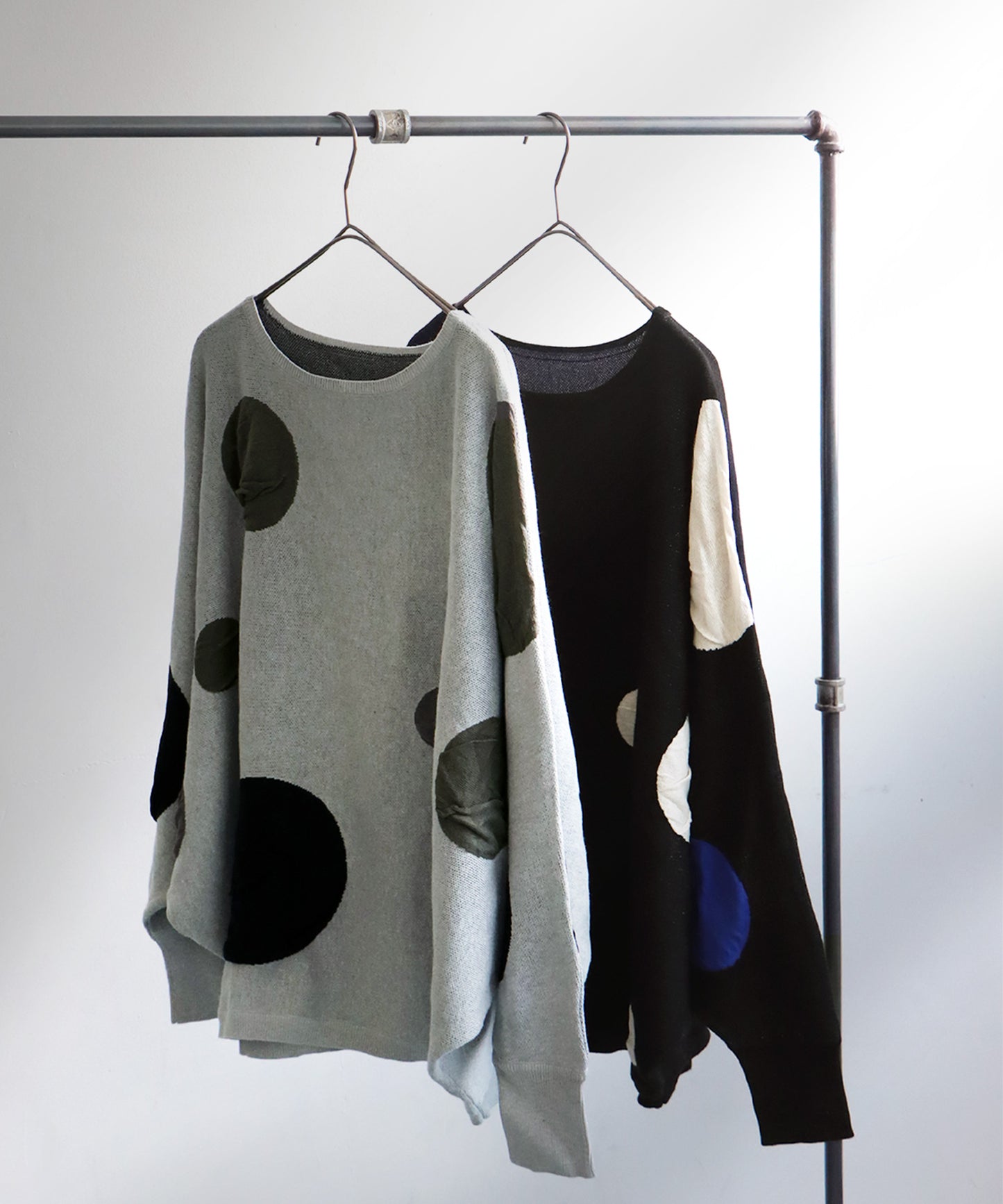 Dot Pattern Dolman Knit Ladies