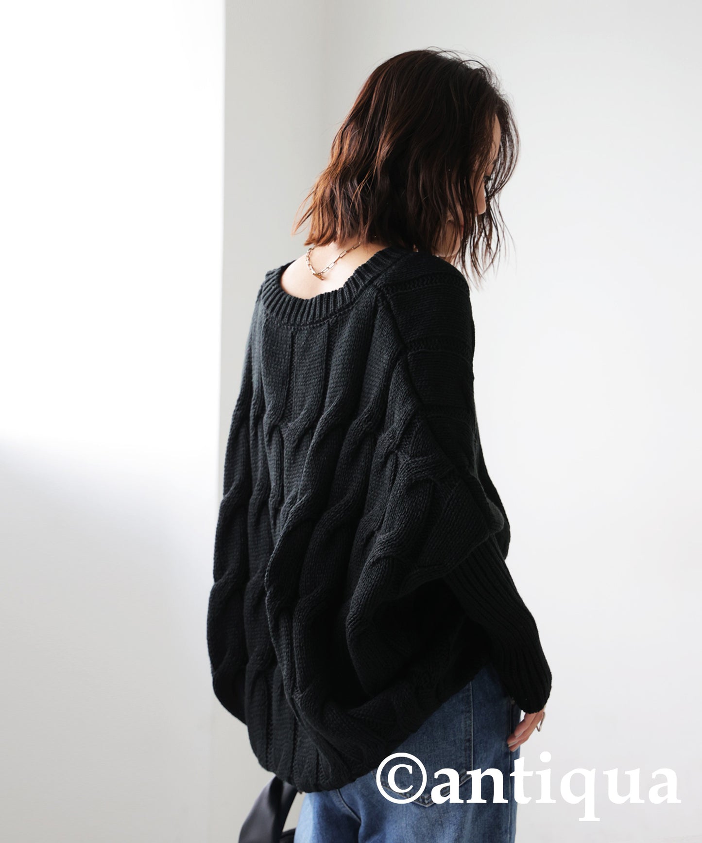 Cable Dolman Knit Ladies