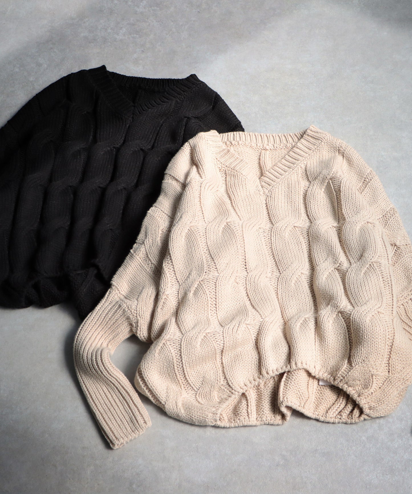 Cable Dolman Knit Ladies