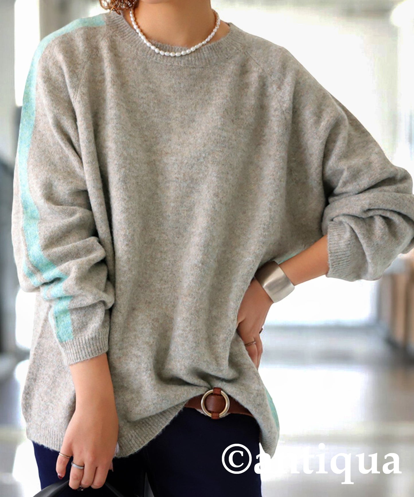 Line Brushed Knit Ladies