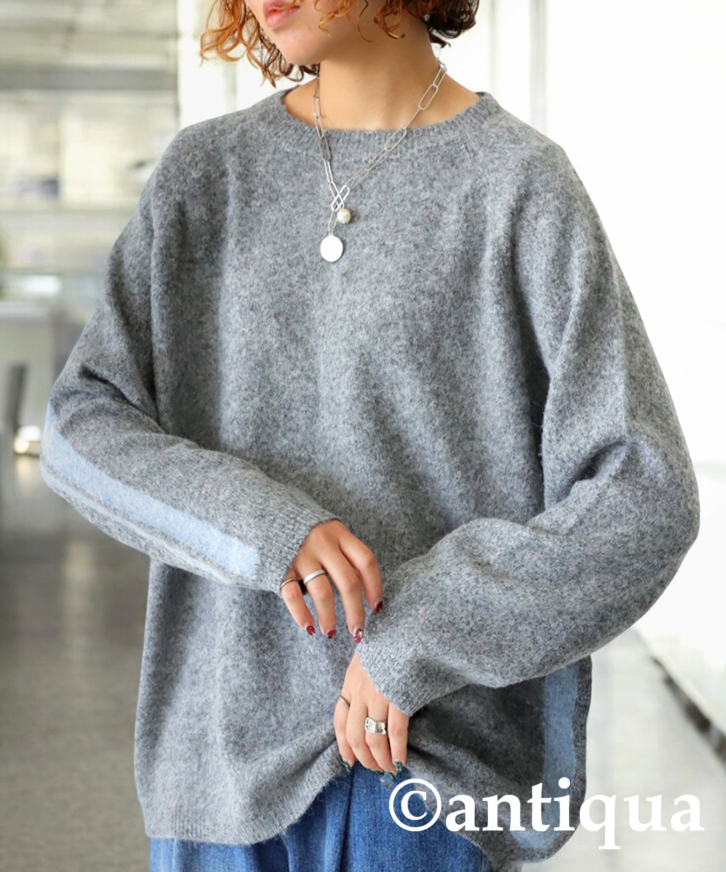 Line Brushed Knit Ladies