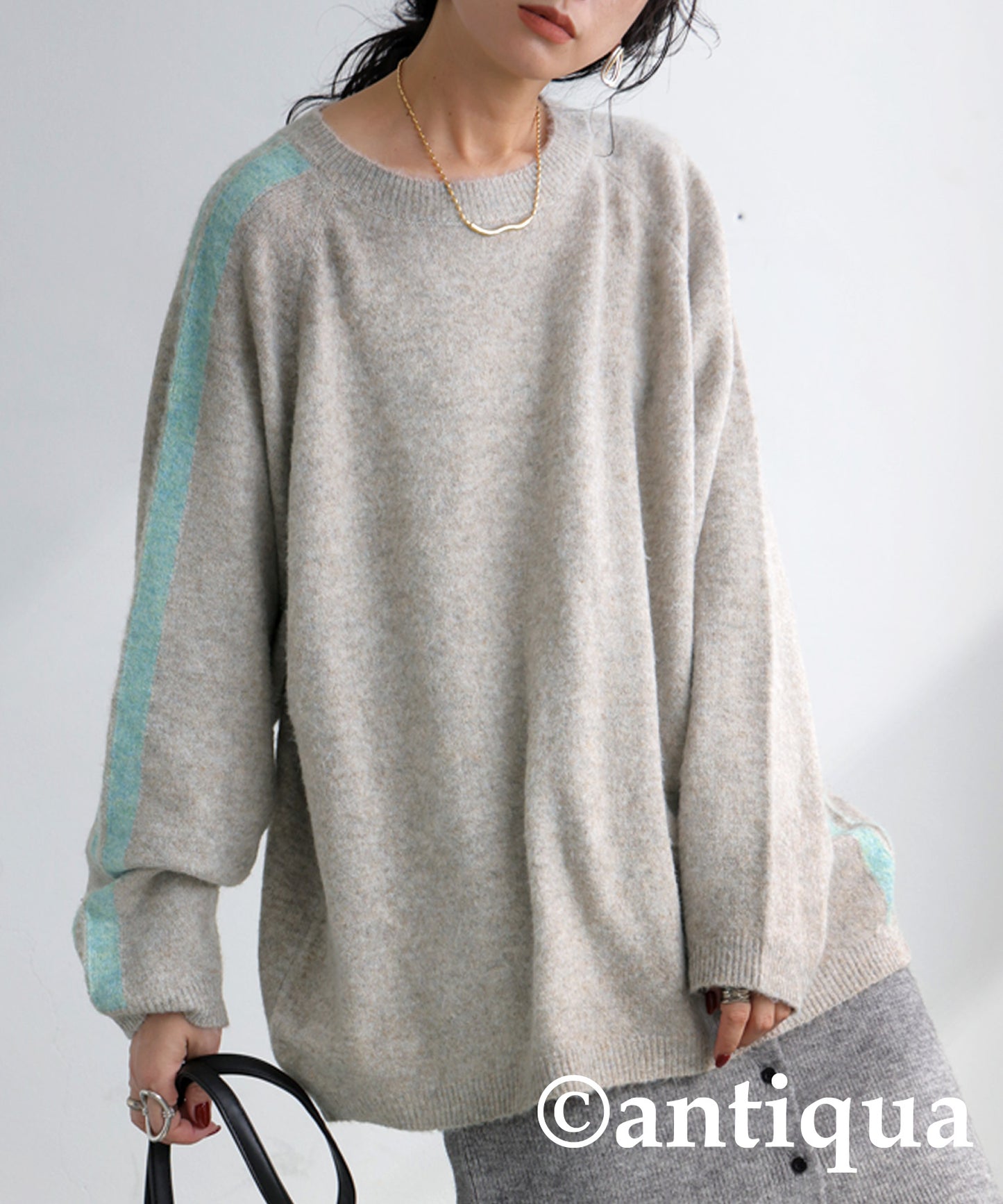 Line Brushed Knit Ladies