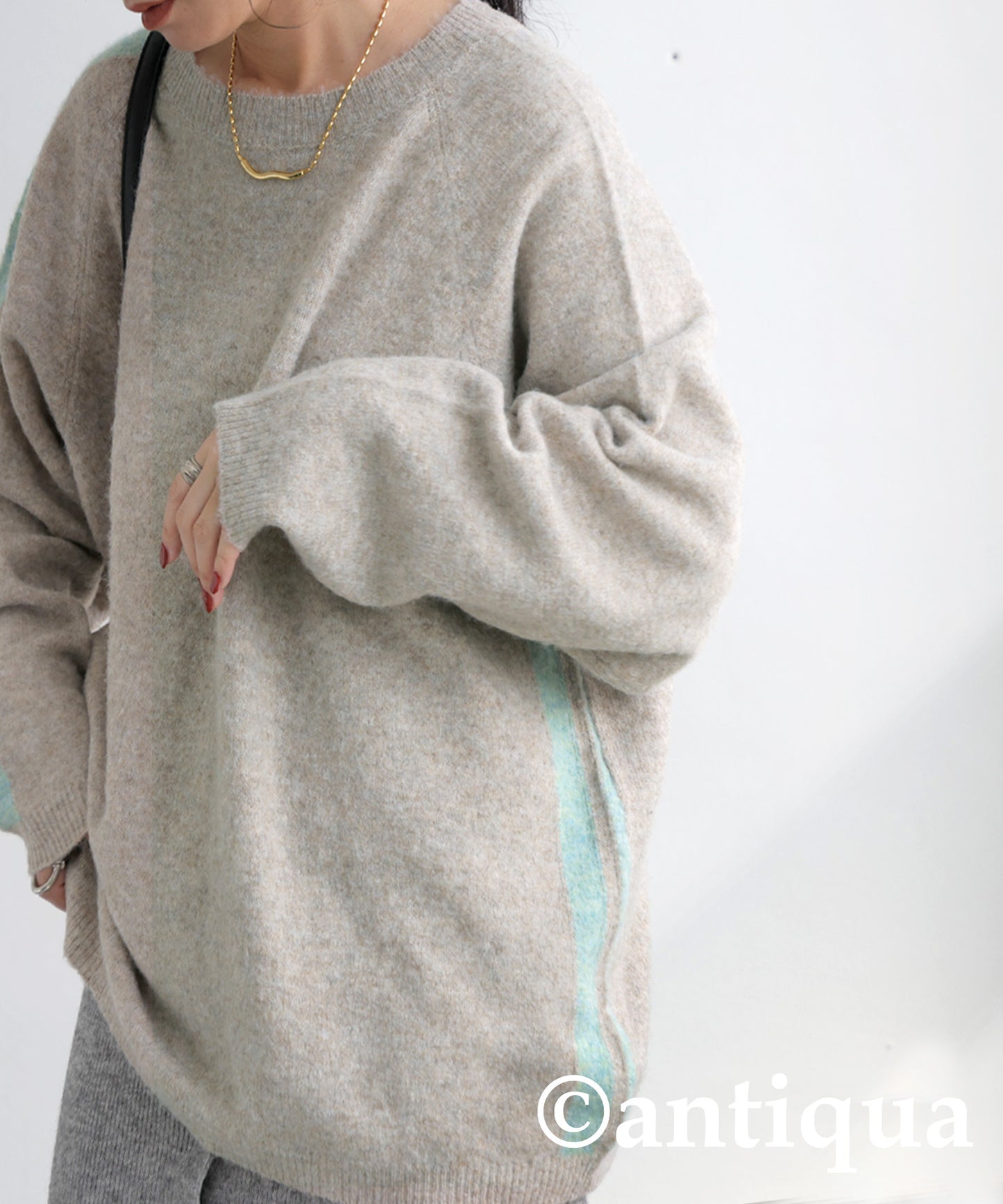 Line Brushed Knit Ladies