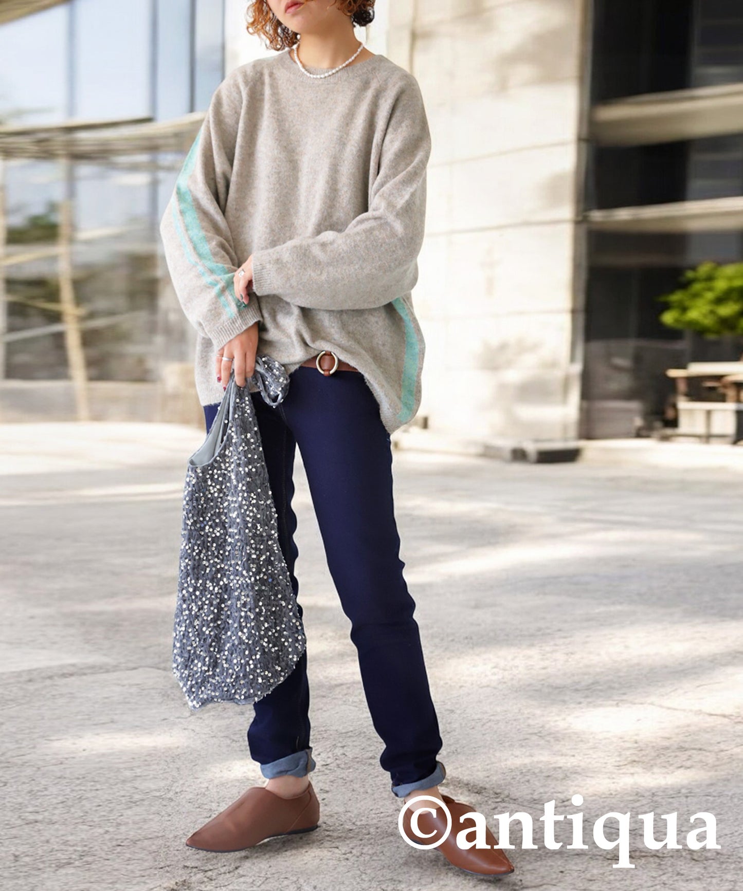 Line Brushed Knit Ladies