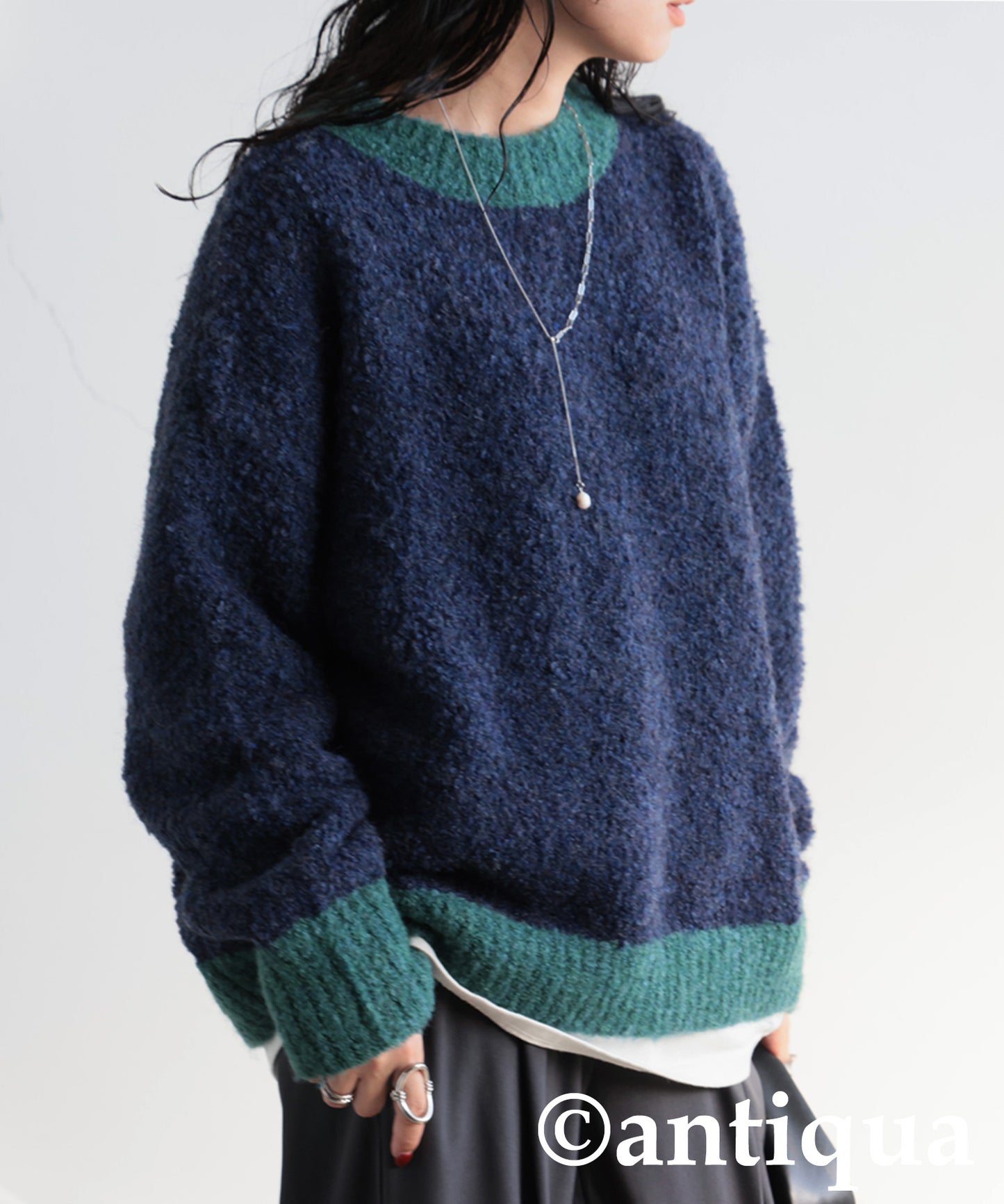 Boucle Yarn Knit Ladies