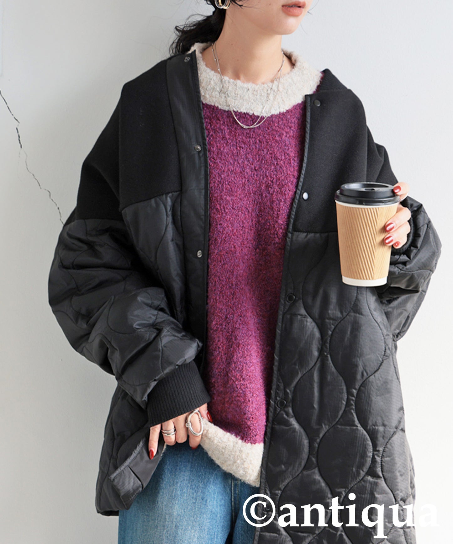 Boucle Yarn Knit Ladies