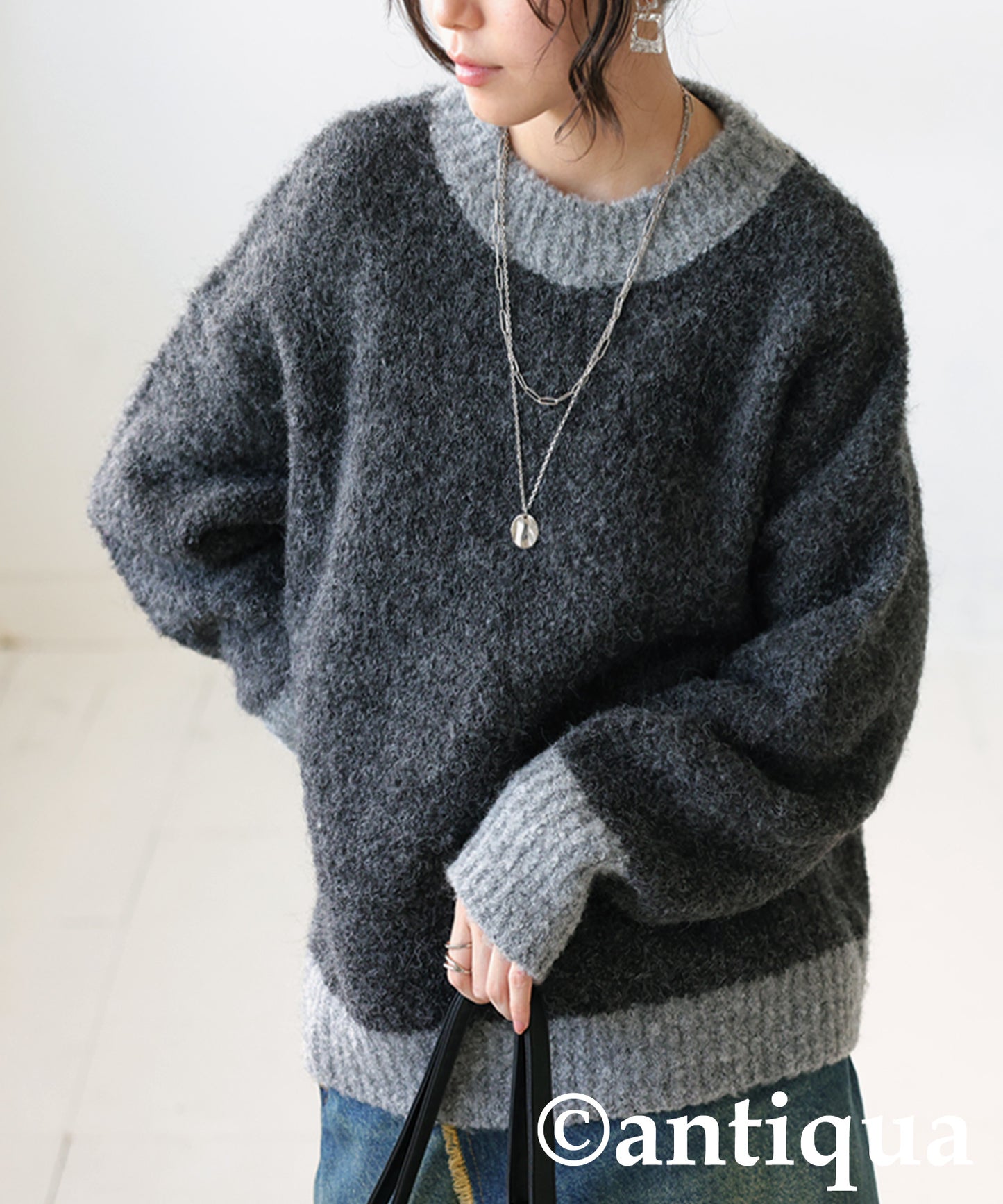 Boucle Yarn Knit Ladies