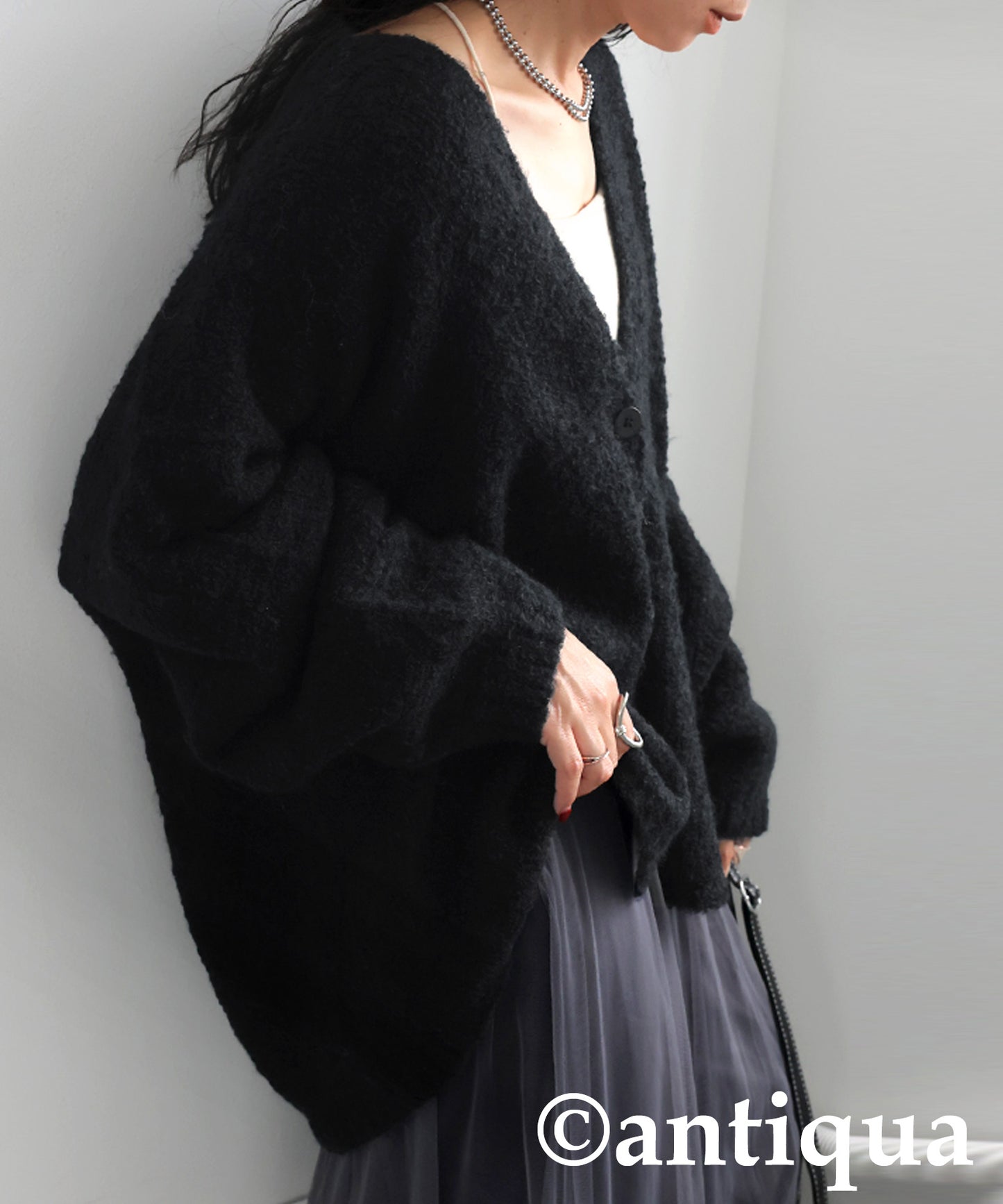 Boucle Knit Cardigan Ladies