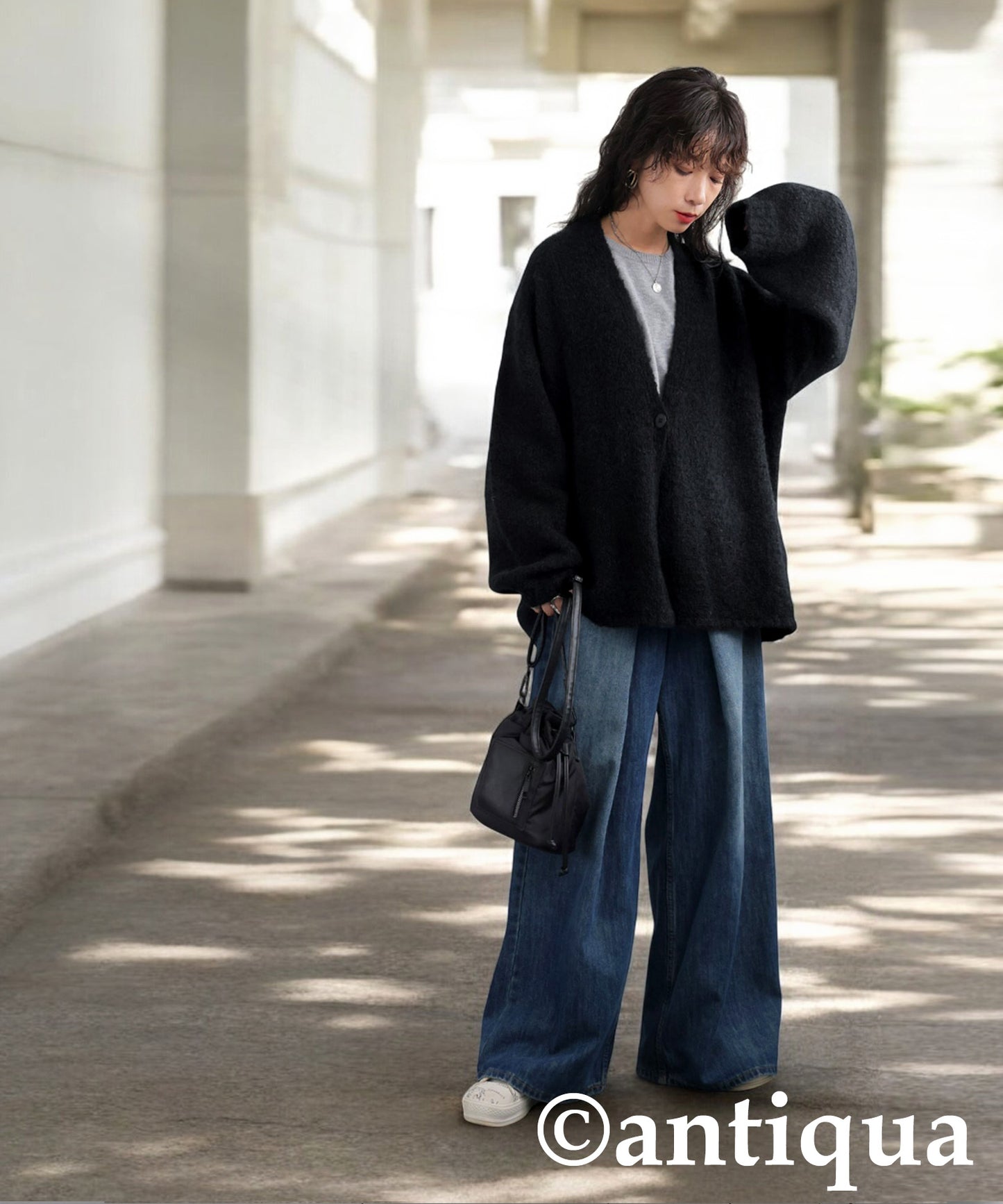 Boucle Knit Cardigan Ladies