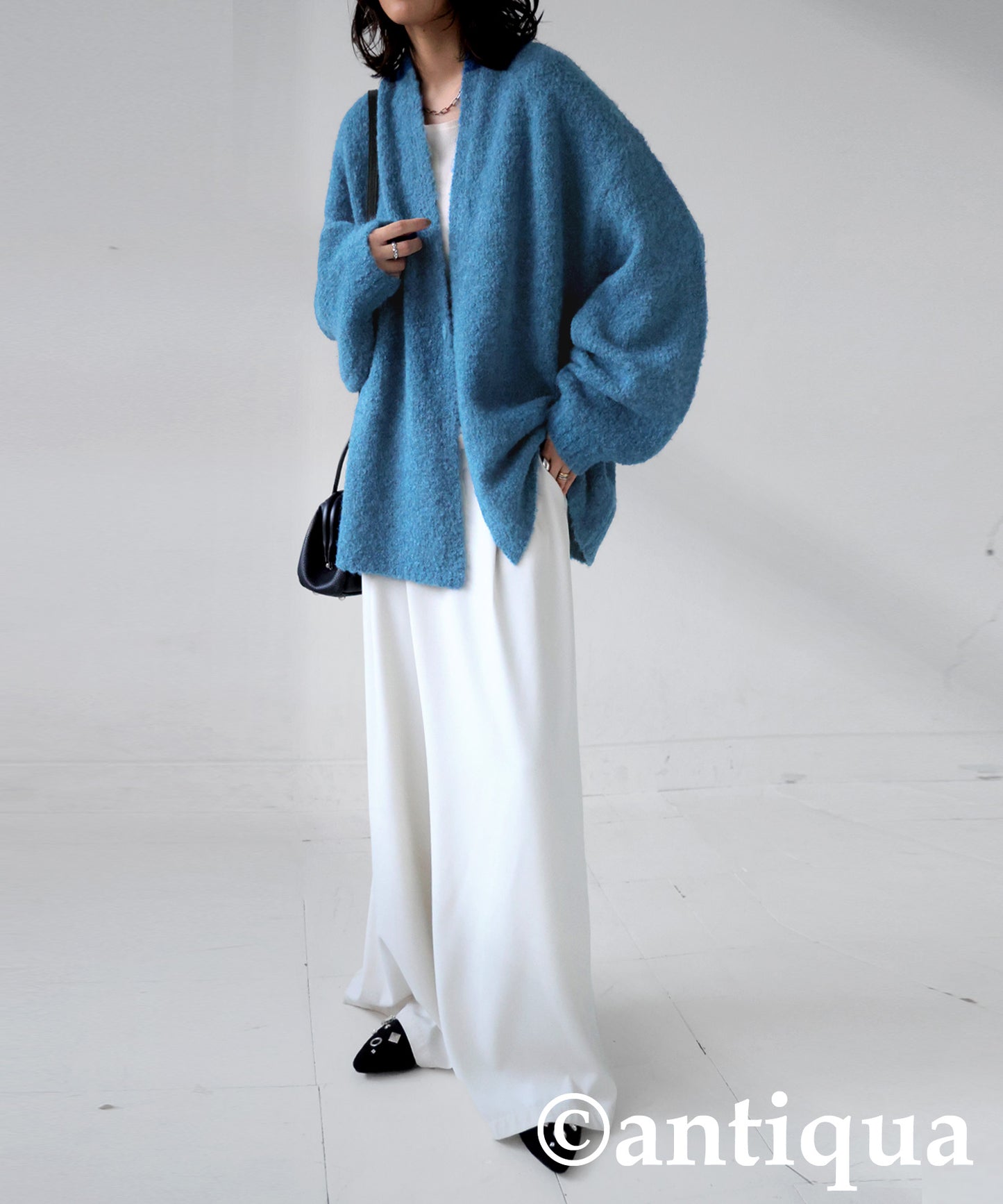 Boucle Knit Cardigan Ladies