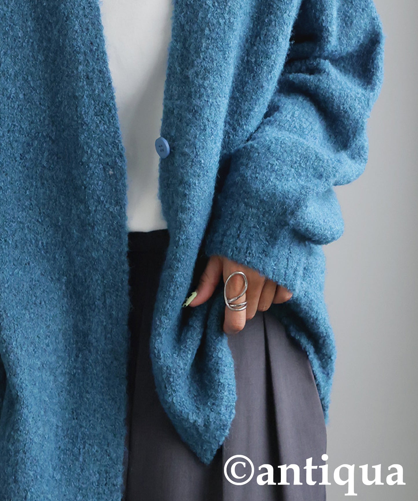 Boucle Knit Cardigan Ladies