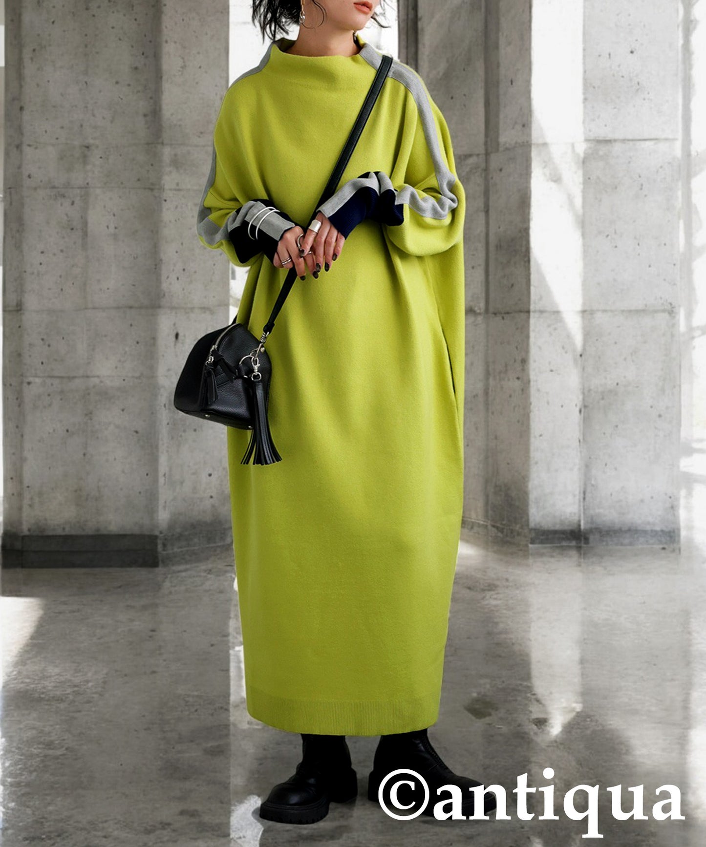 Color-Coordinated Knit Dress Ladies