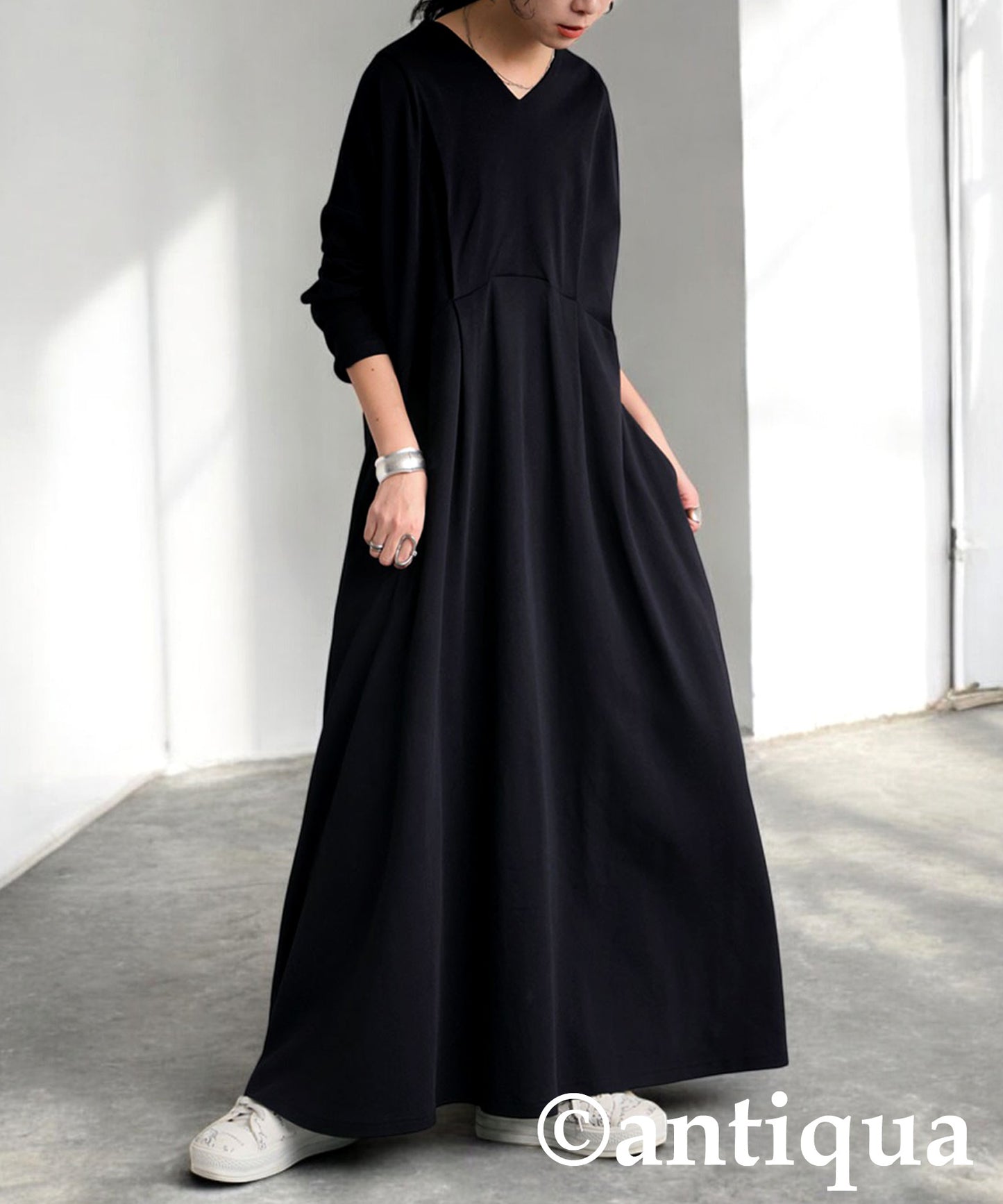 Long- Sleeve T-shirt Dress Ladies