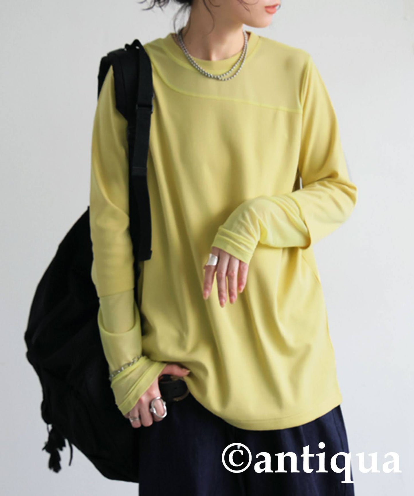 Sheer Switching Tops Ladies