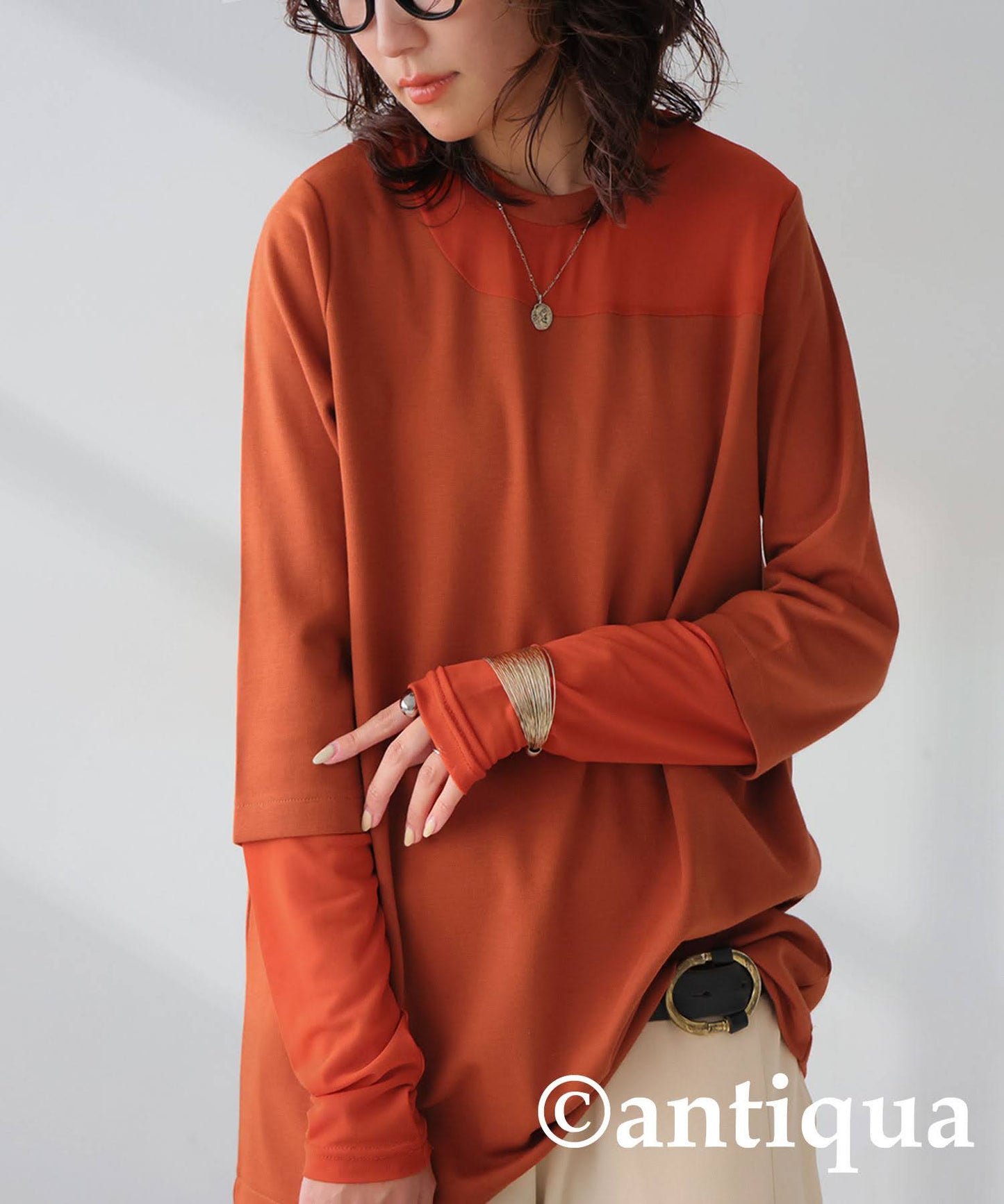 Sheer Switching Tops Ladies