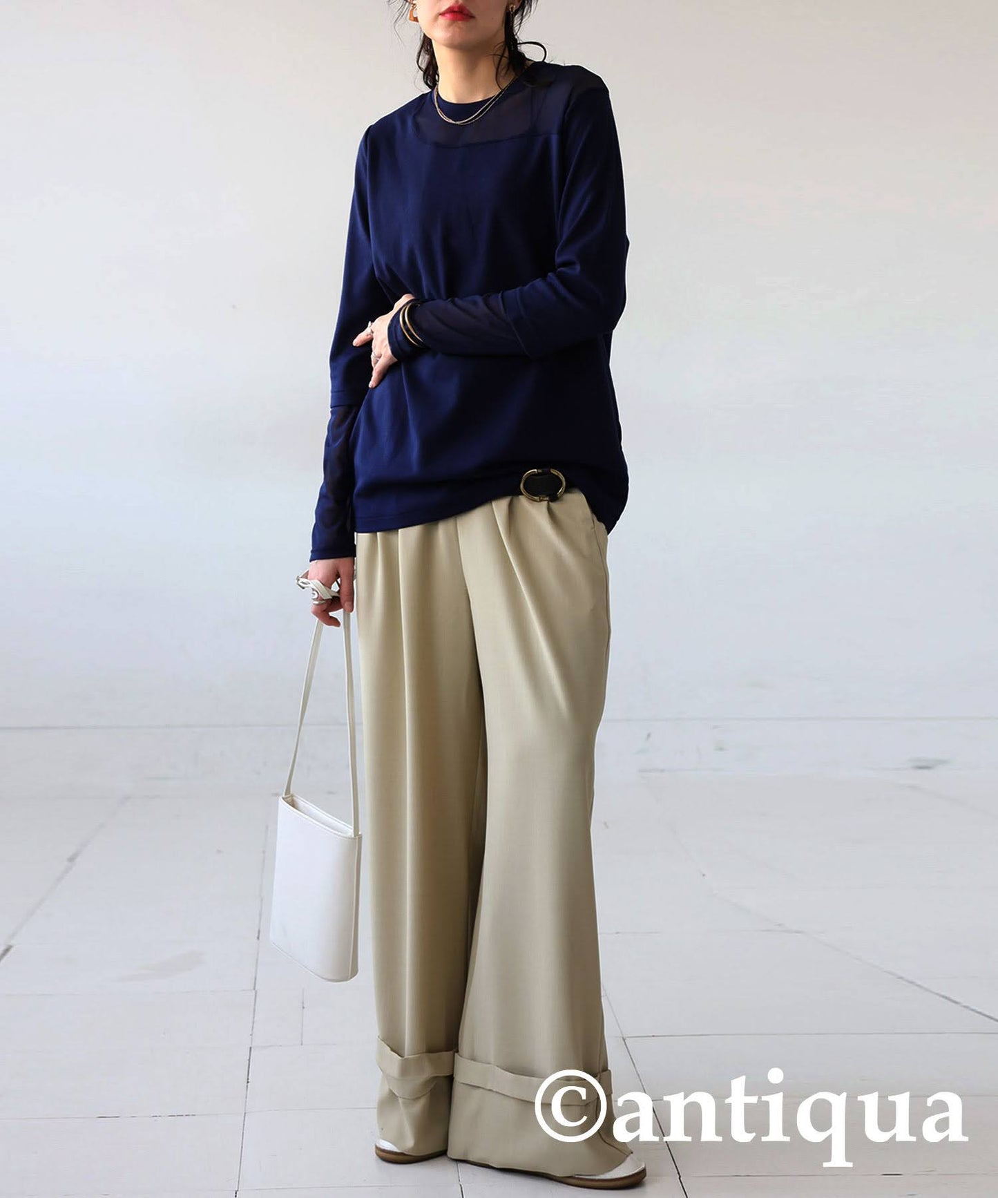 Sheer Switching Tops Ladies