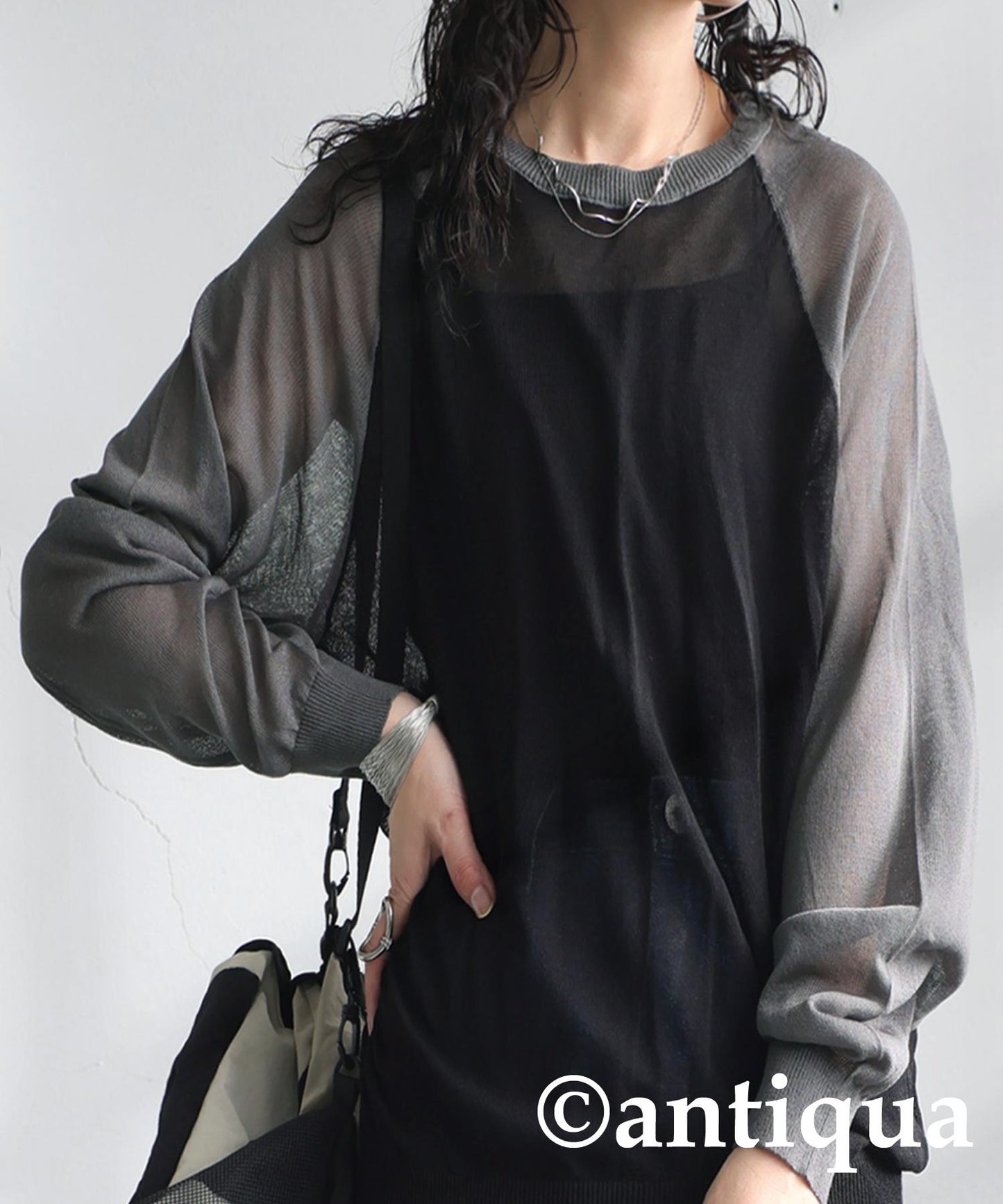 Ladies Raglan Sheer Knit