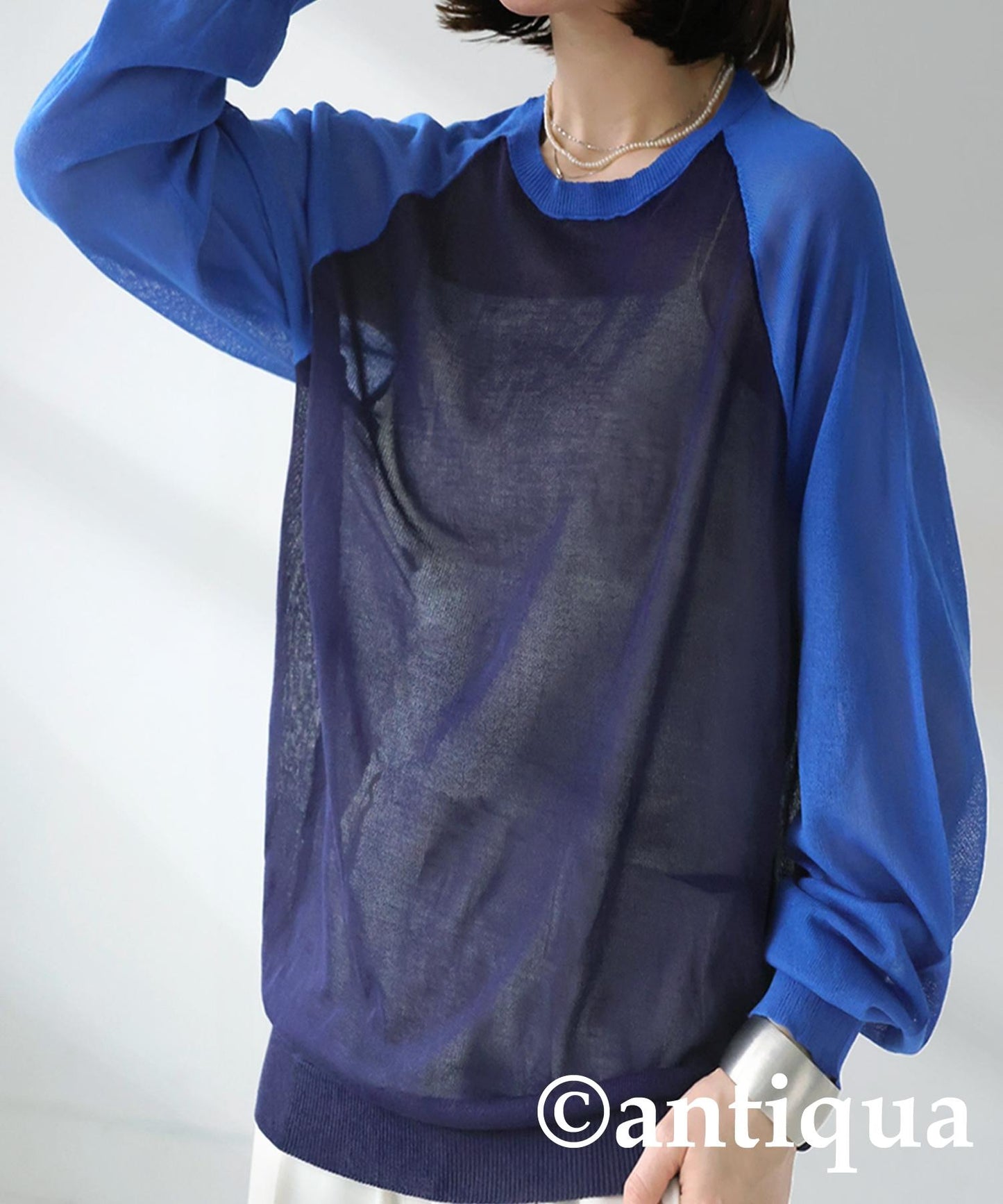 Ladies Raglan Sheer Knit