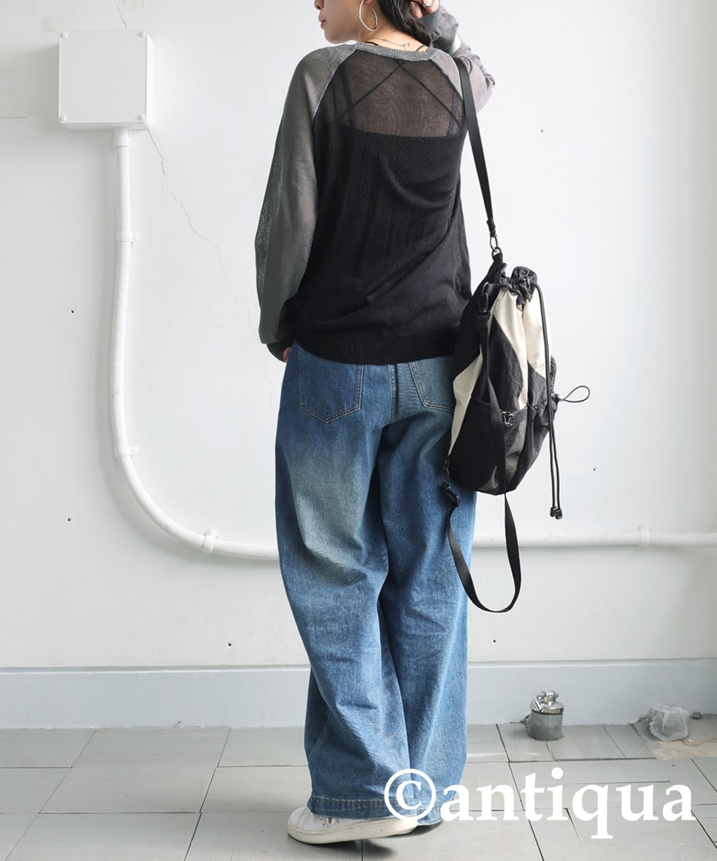 Ladies Raglan Sheer Knit