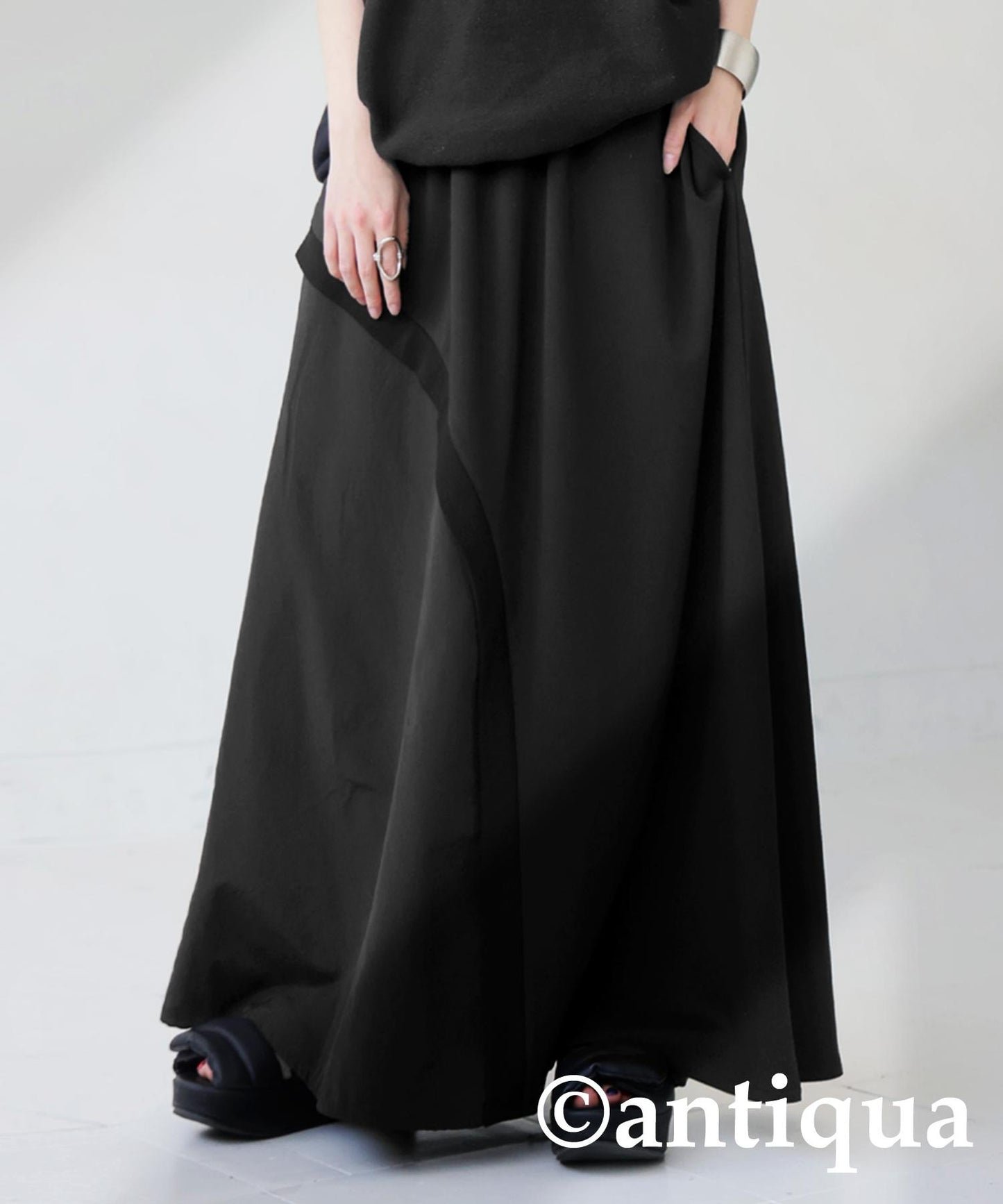 Ladies Ponte Switching Skirt