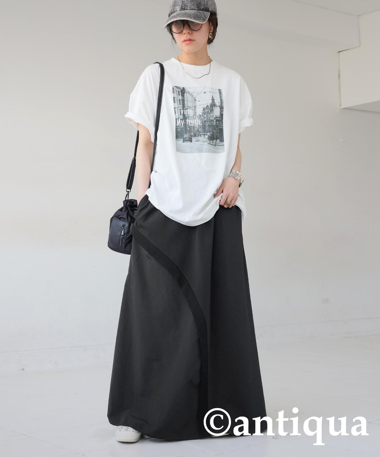 Ladies Ponte Switching Skirt
