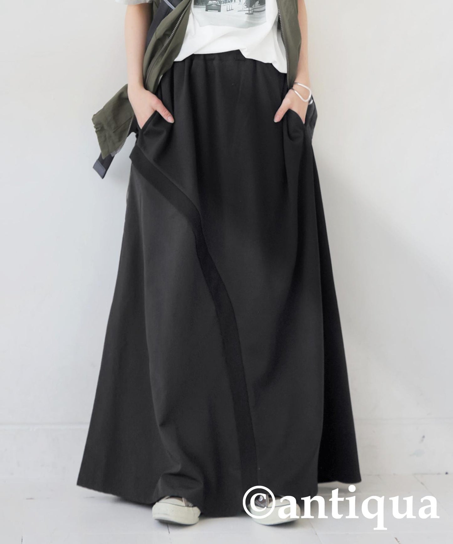 Ladies Ponte Switching Skirt