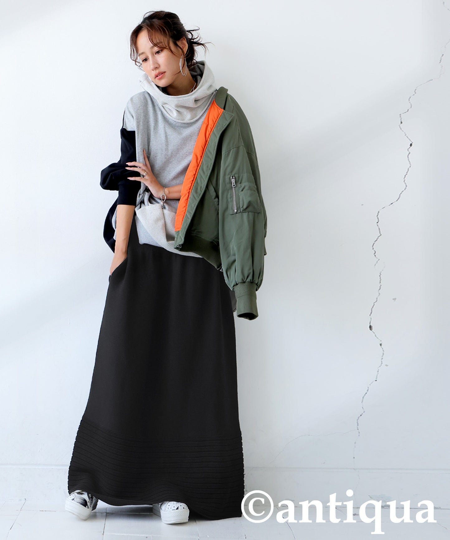 Openwork knitting Skirt Ladies