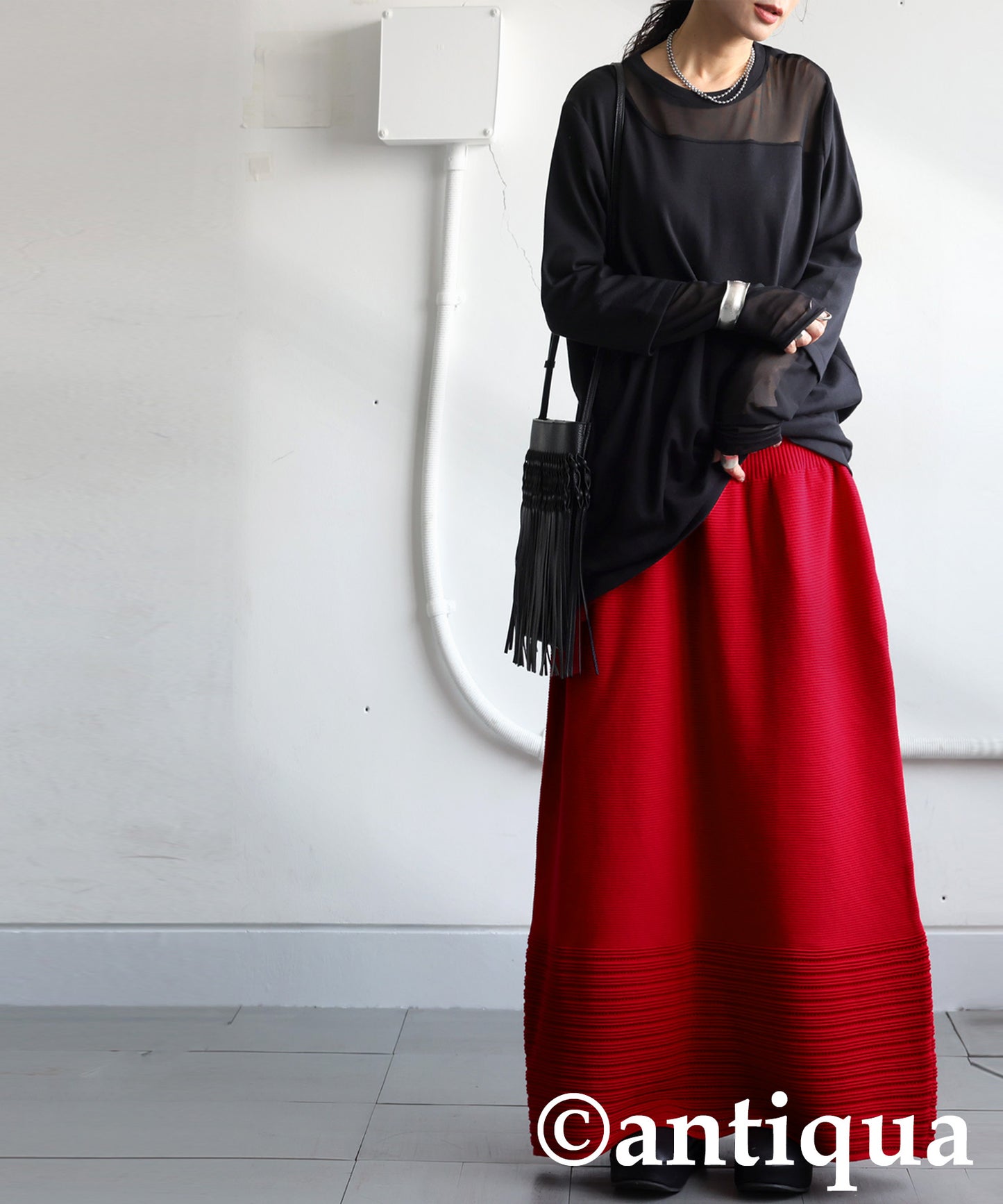 Openwork knitting Skirt Ladies