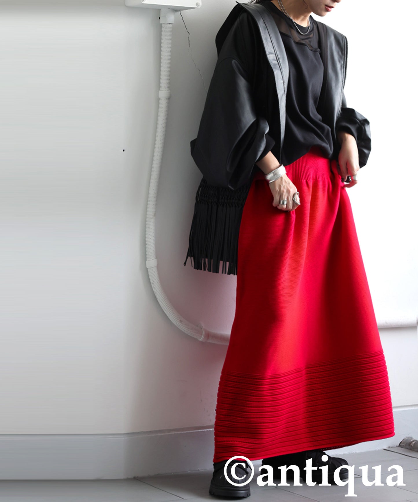 Openwork knitting Skirt Ladies