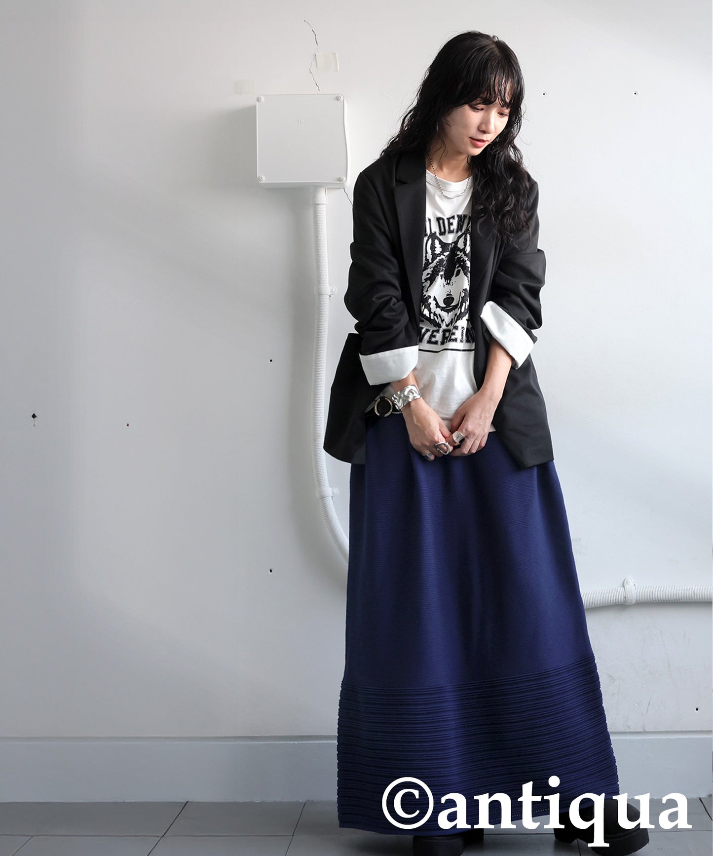 Openwork knitting Skirt Ladies