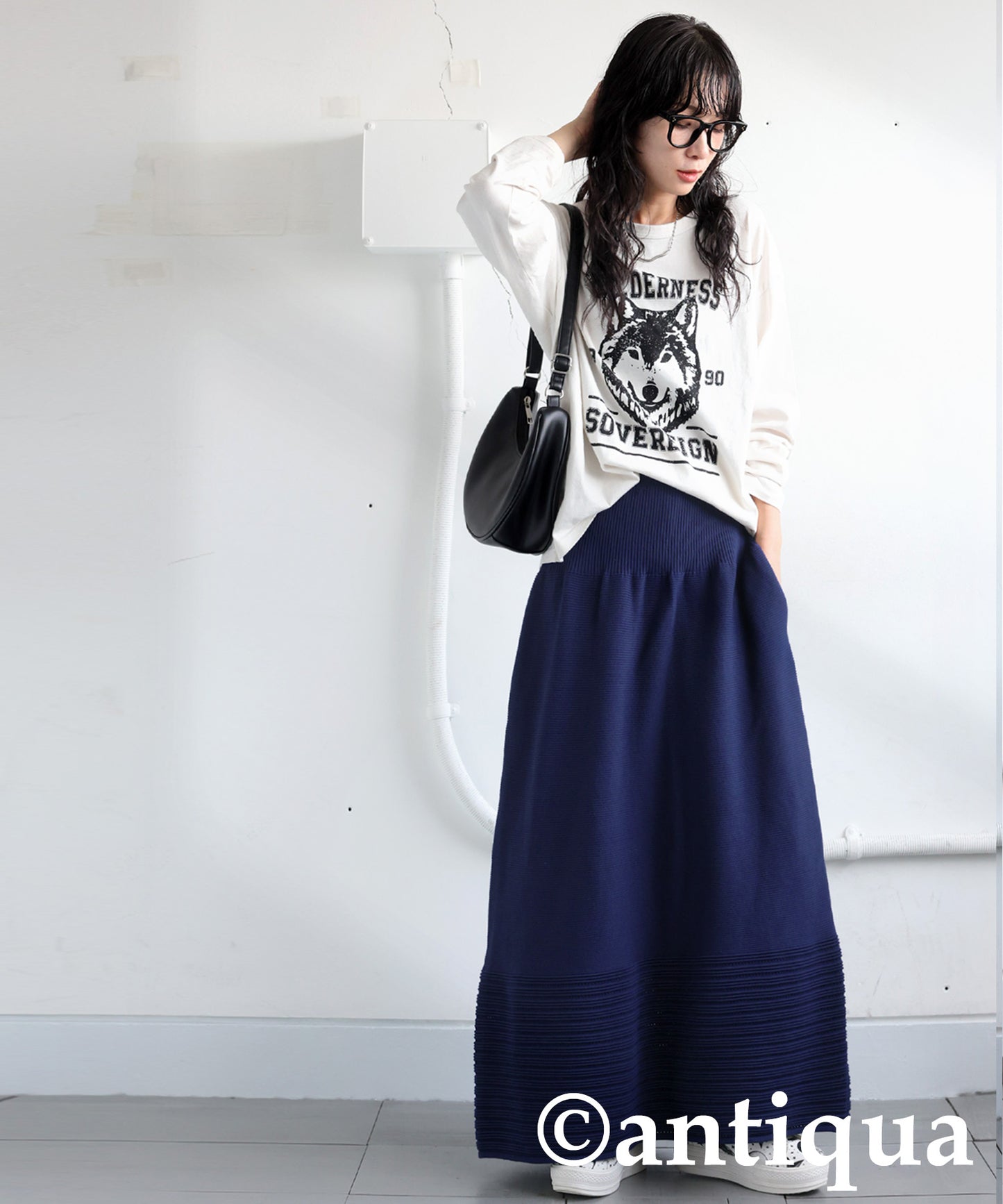 Openwork knitting Skirt Ladies