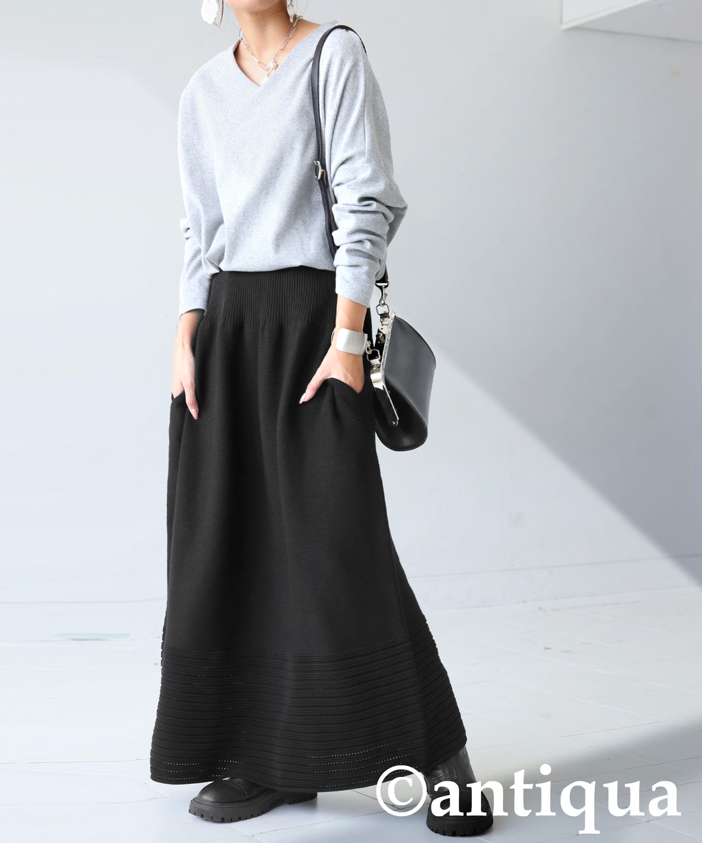 Openwork knitting Skirt Ladies