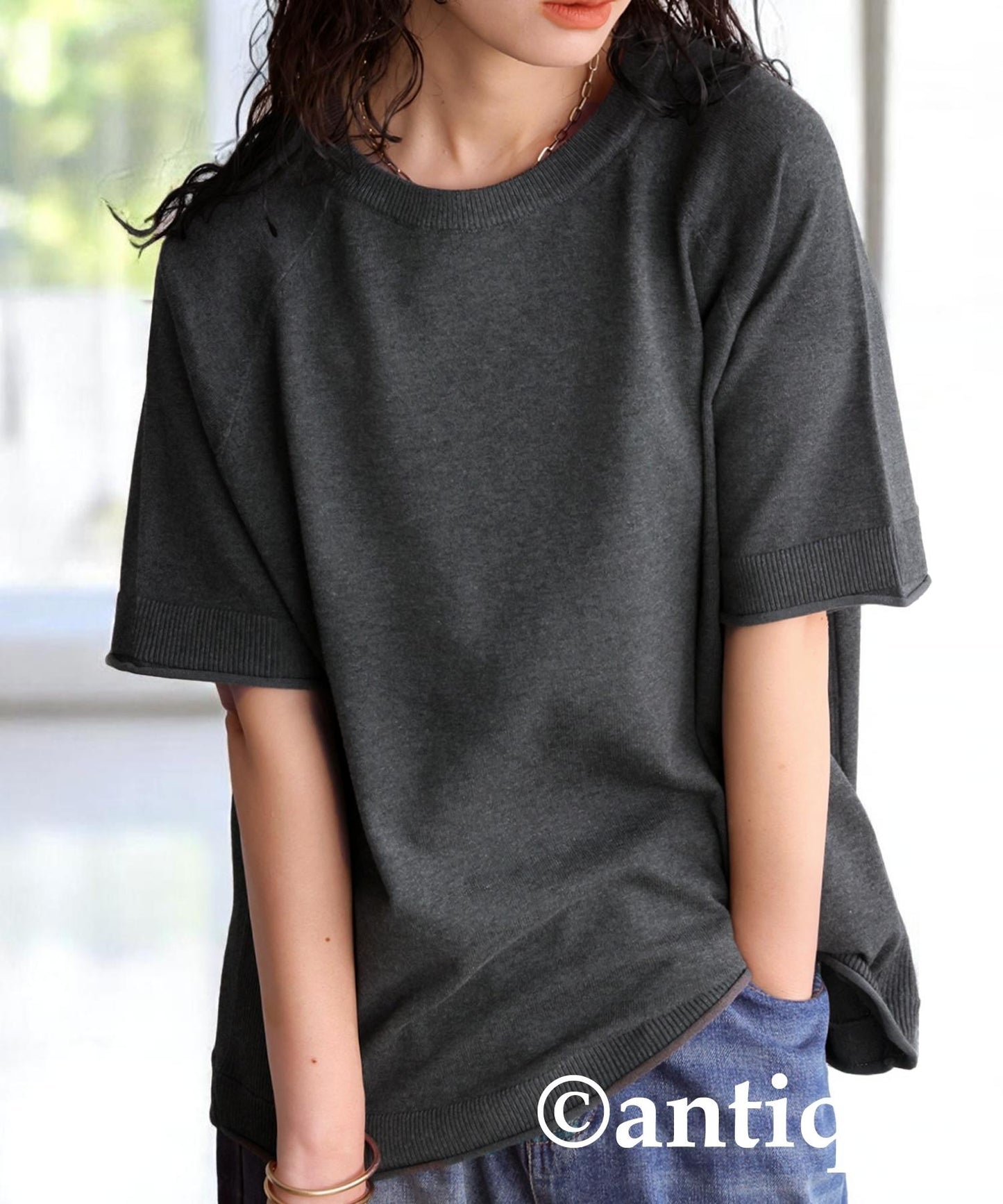 Ladies Raglan Knit Tops