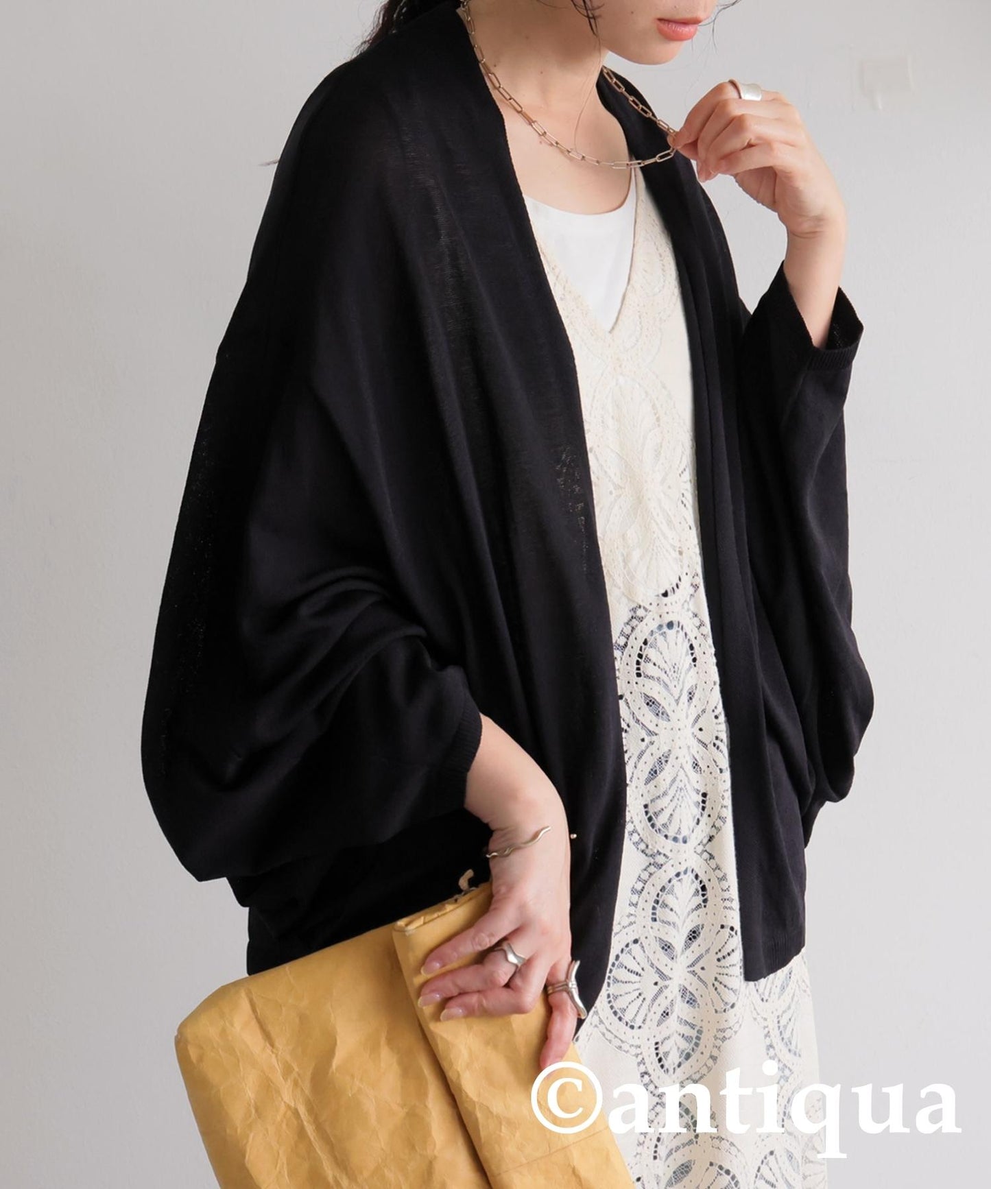 Ladies Dolman Knit Cardigan