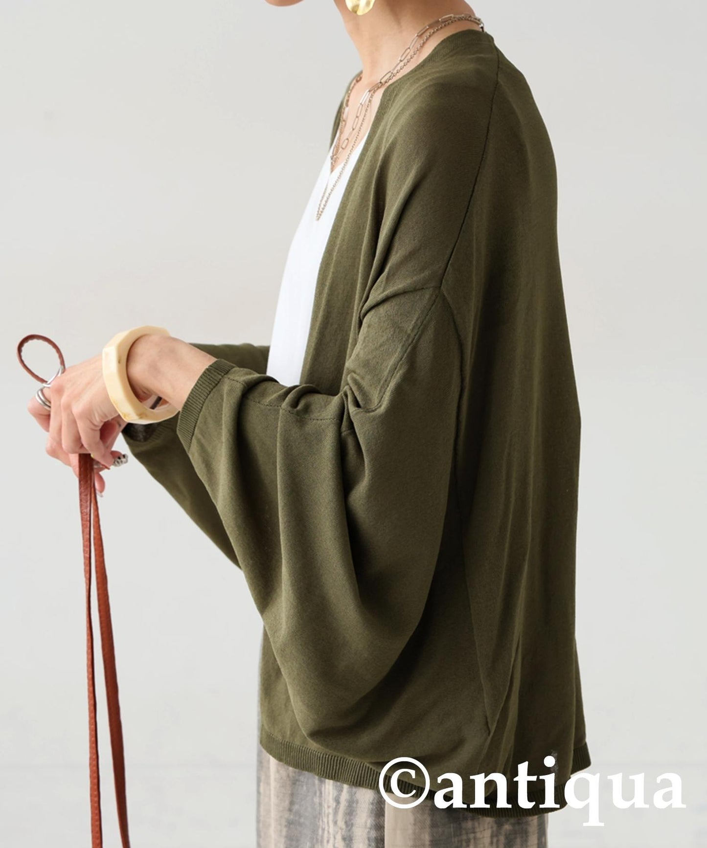 Ladies Dolman Knit Cardigan